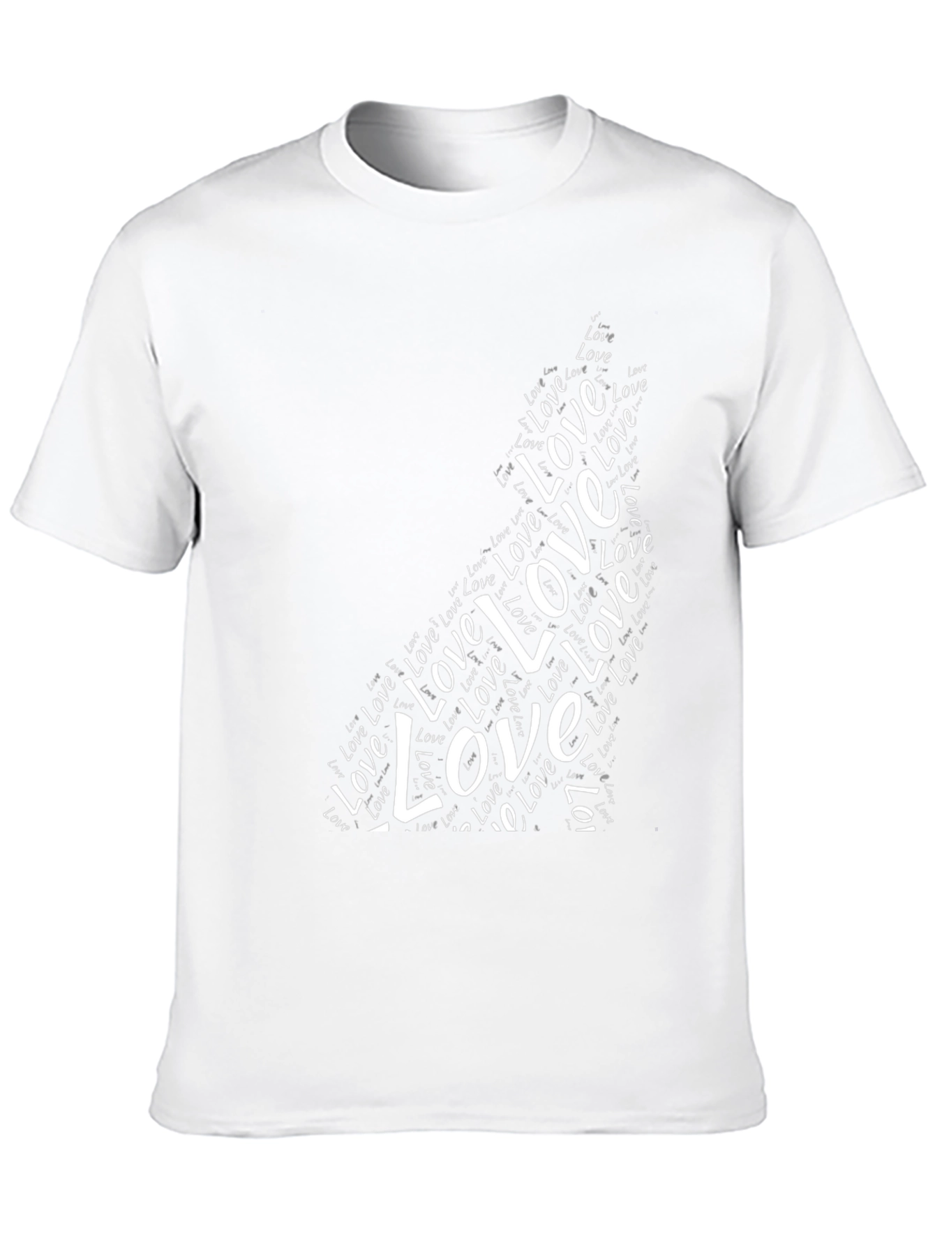 Love Wolf Graphic Tee - Black Unisex Shirt