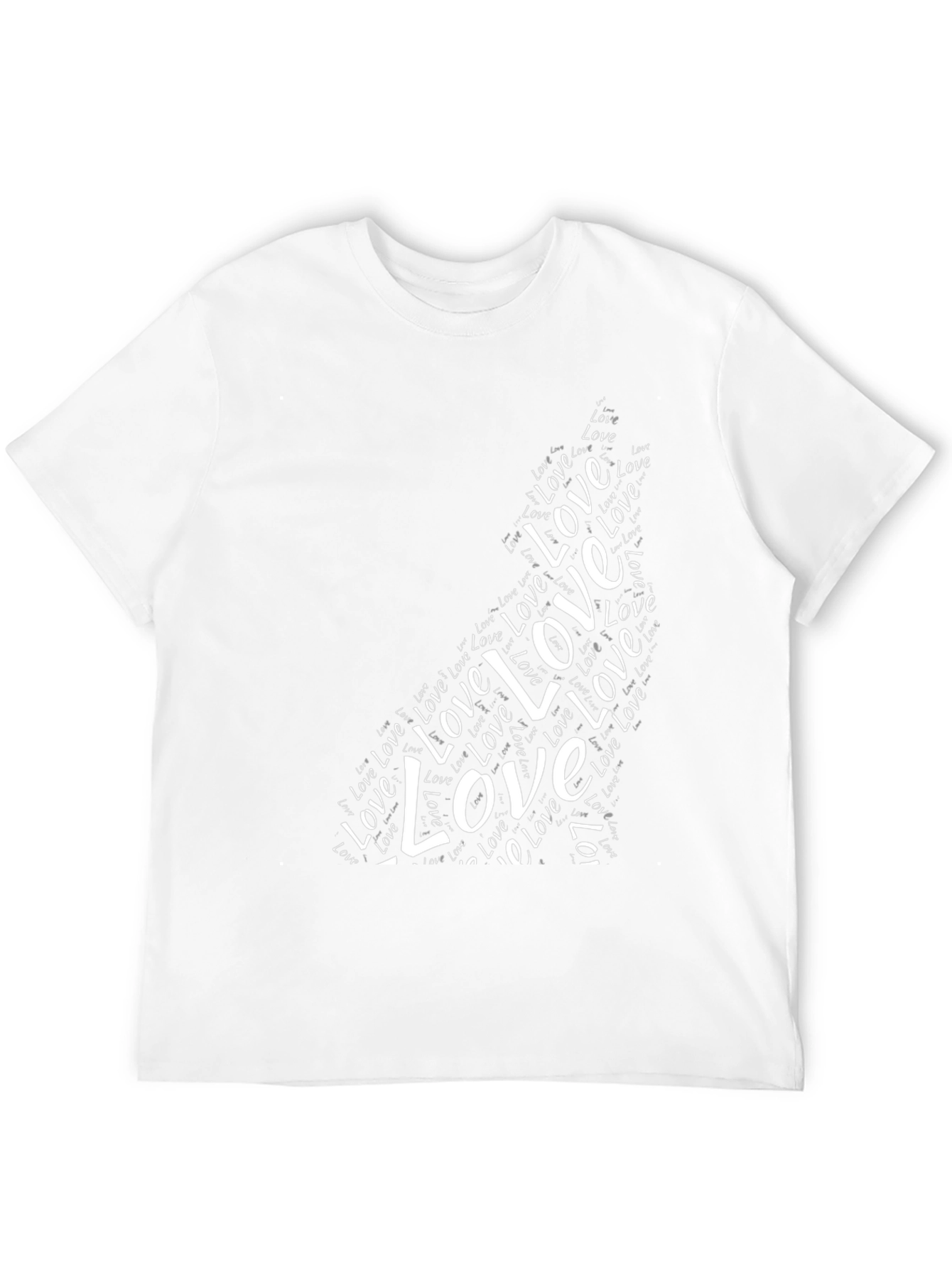 Love Wolf Graphic Tee - Black Unisex Shirt