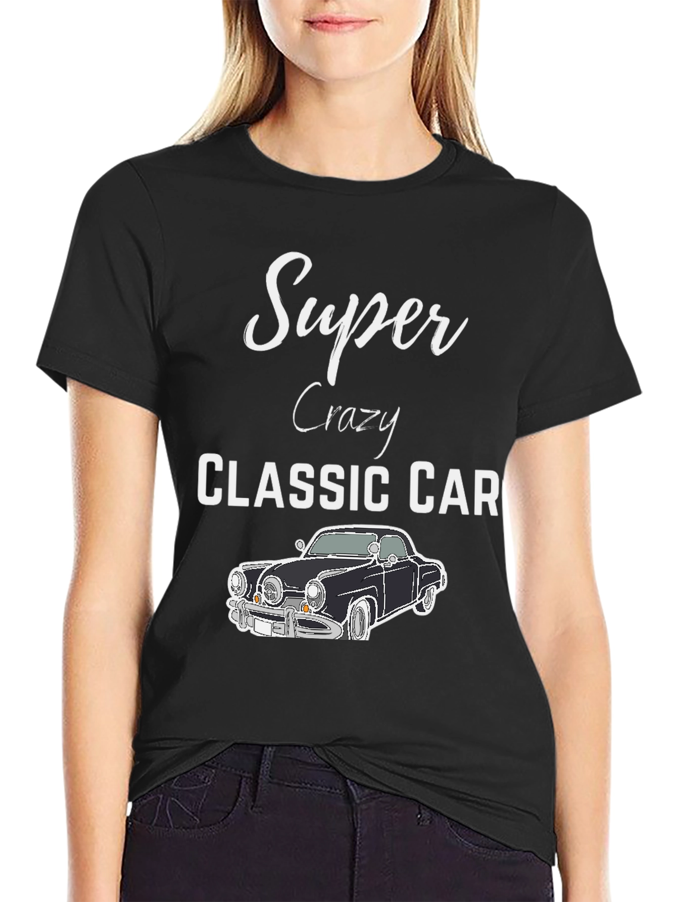 Super Crazy Classic Car T-Shirt
