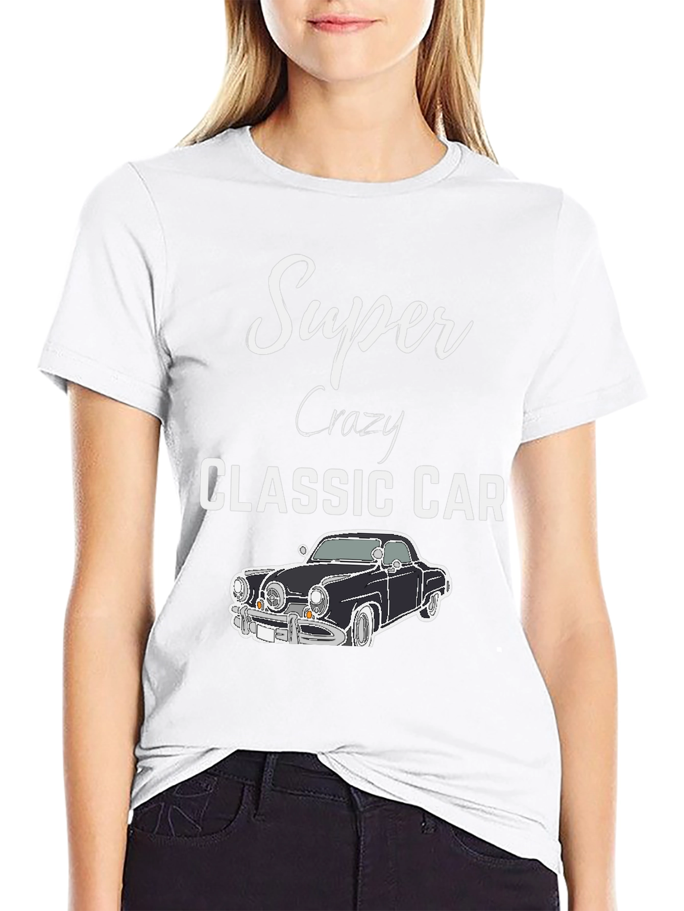 Super Crazy Classic Car T-Shirt