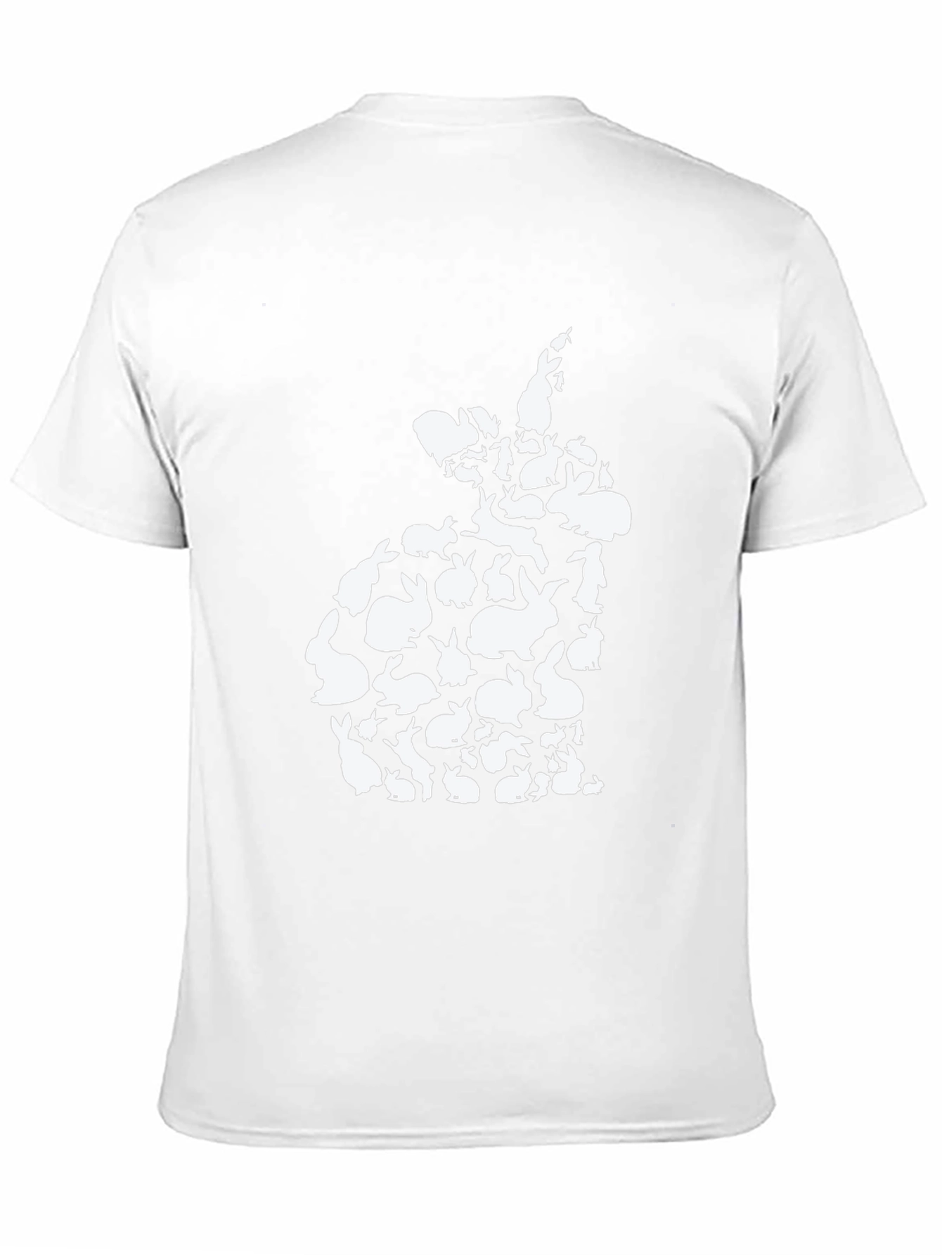 Bunny Rabbit Silhouette T-Shirt - Easter Cute Tee