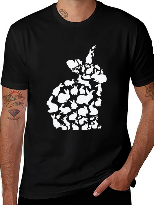 Bunny Rabbit Silhouette T-Shirt - Easter Cute Tee