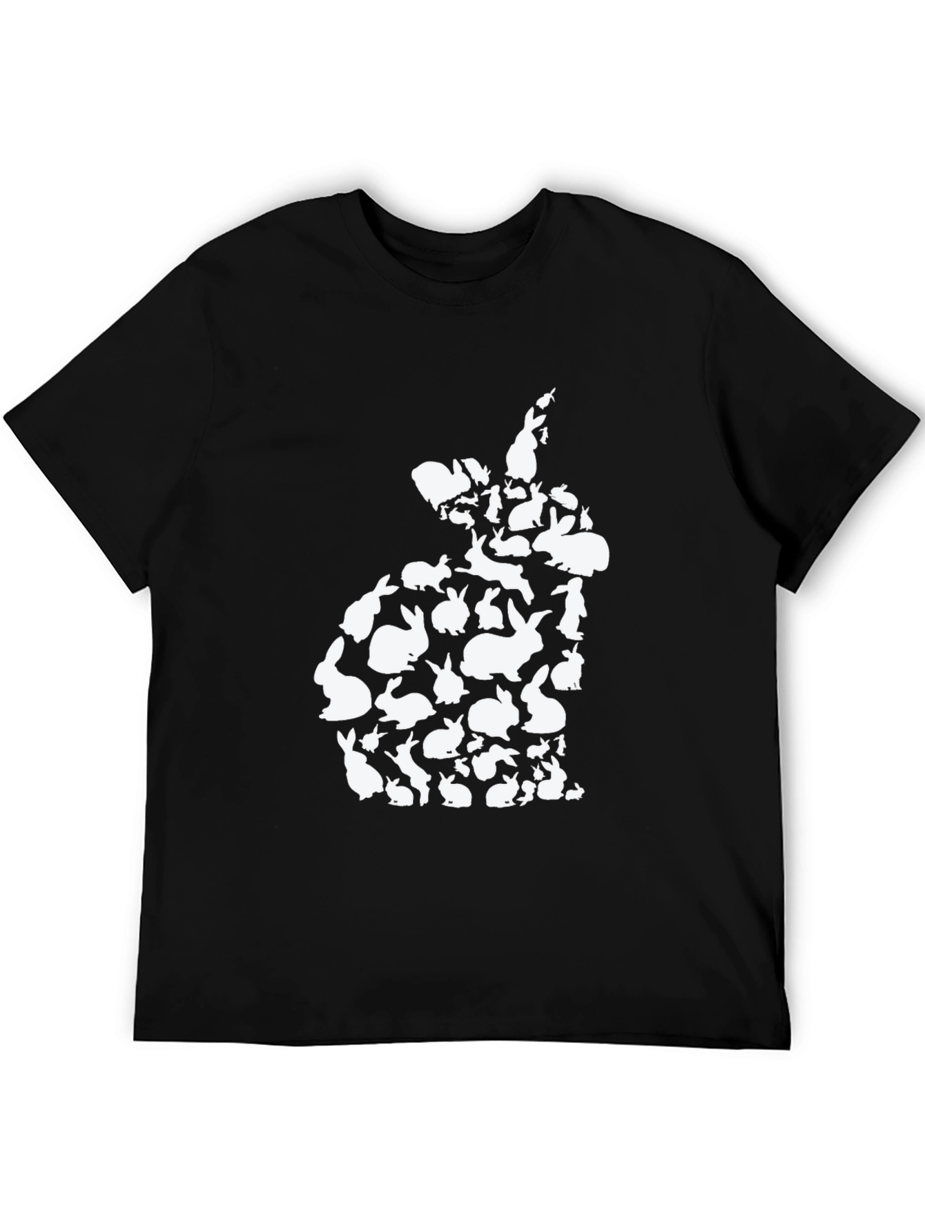 Bunny Rabbit Silhouette T-Shirt - Easter Cute Tee