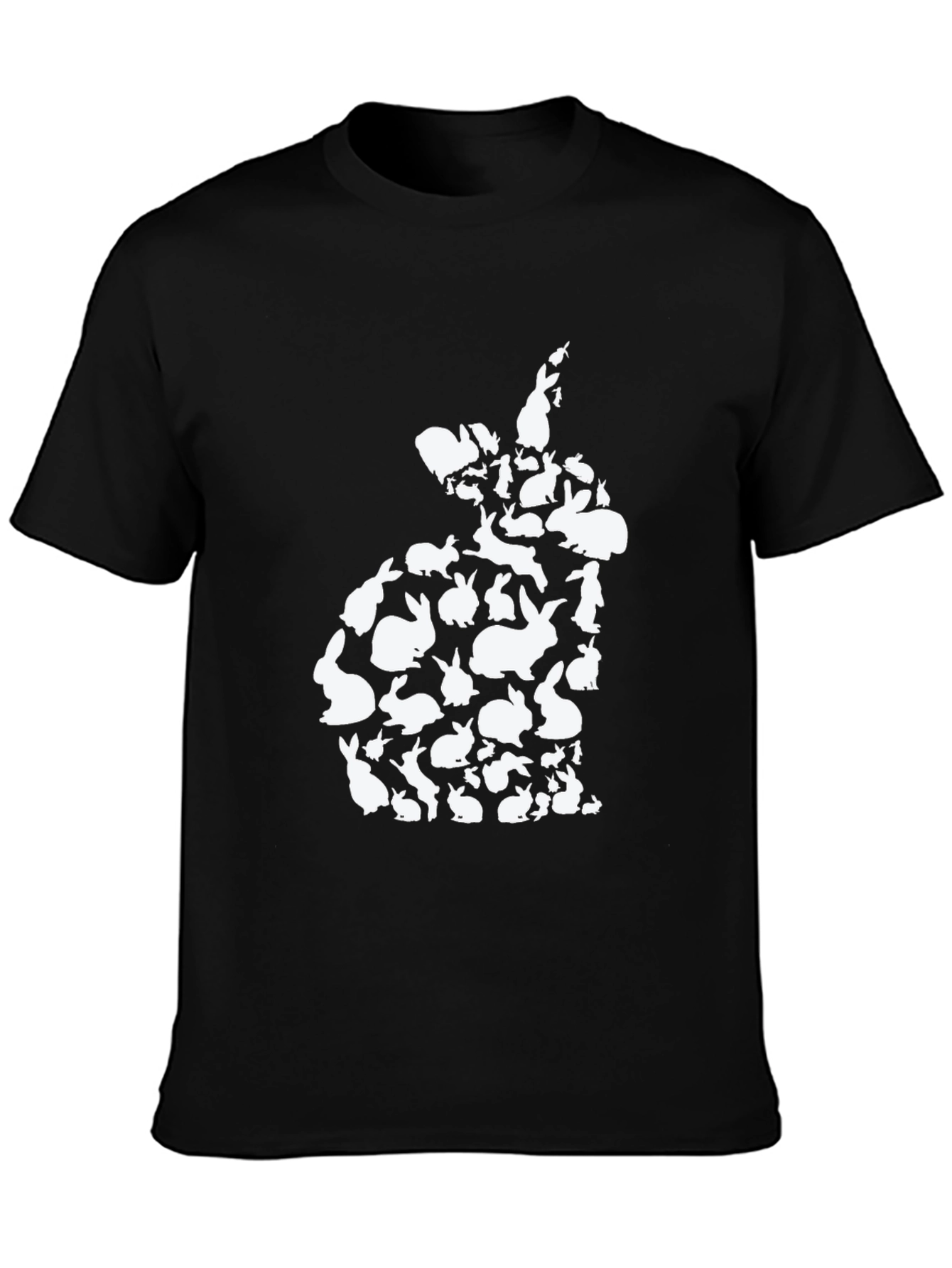 Bunny Rabbit Silhouette T-Shirt - Easter Cute Tee