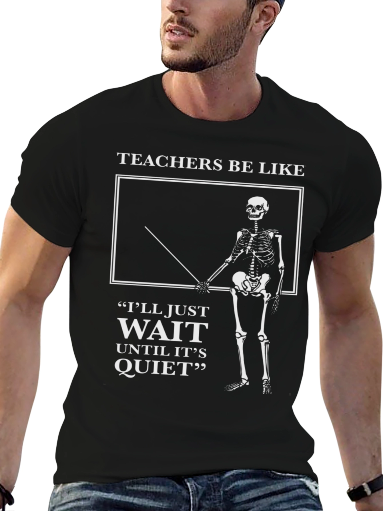 Teachers Be Like Skeleton Graphic Tee