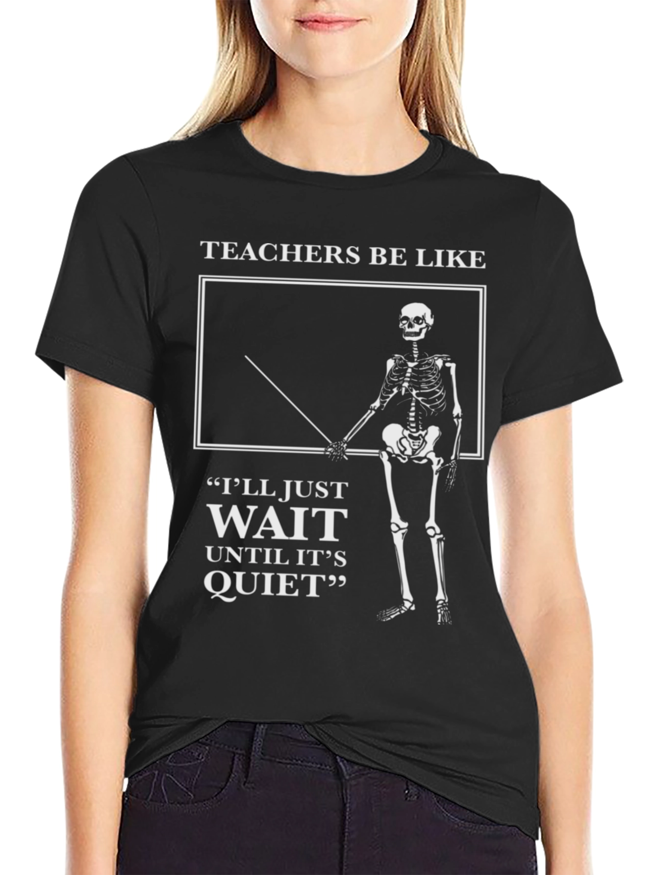 Teachers Be Like Skeleton Graphic Tee