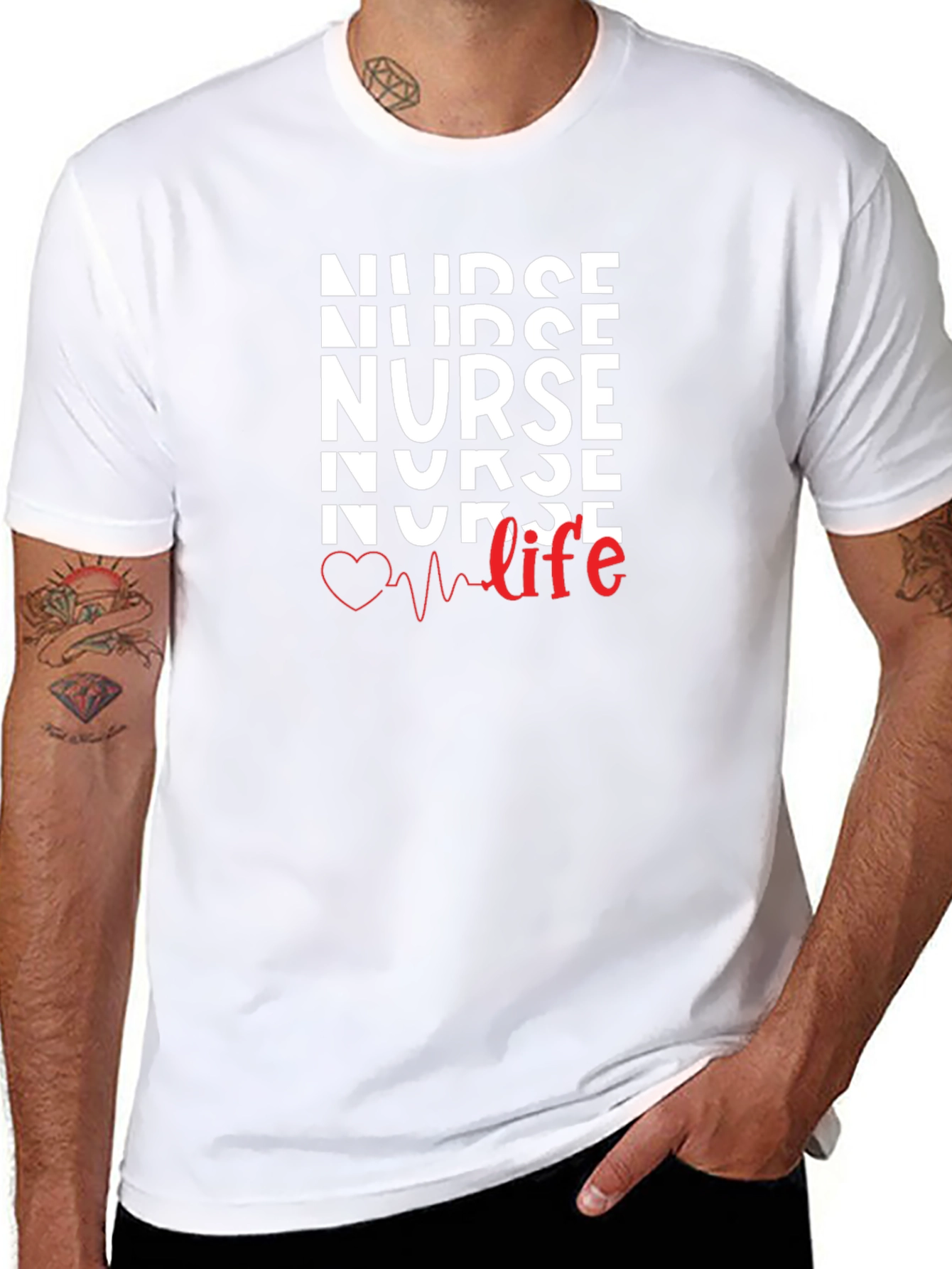 Nurse Life Graphic T-Shirt - Comfortable Everyday Wear