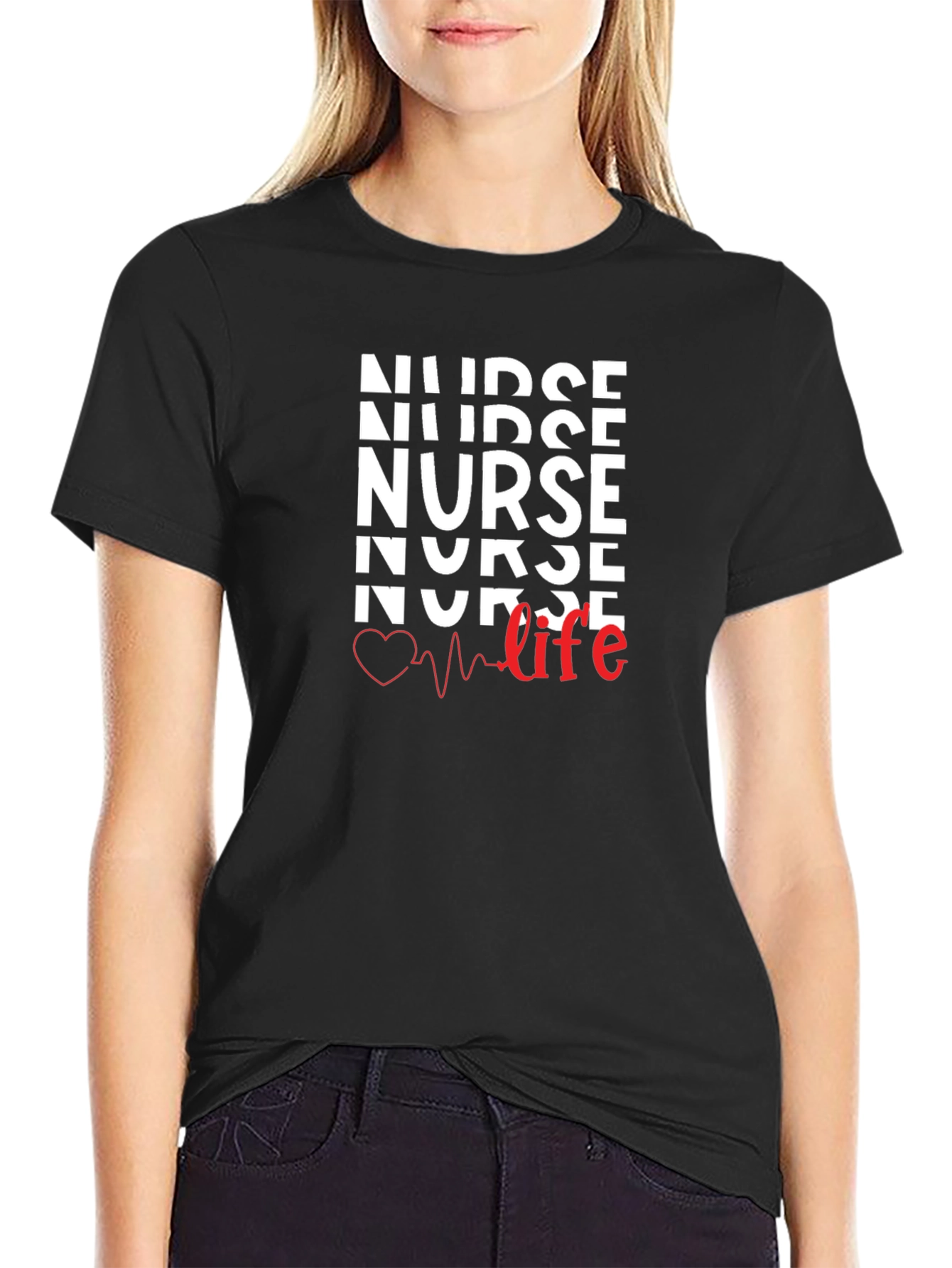 Nurse Life Graphic T-Shirt - Comfortable Everyday Wear