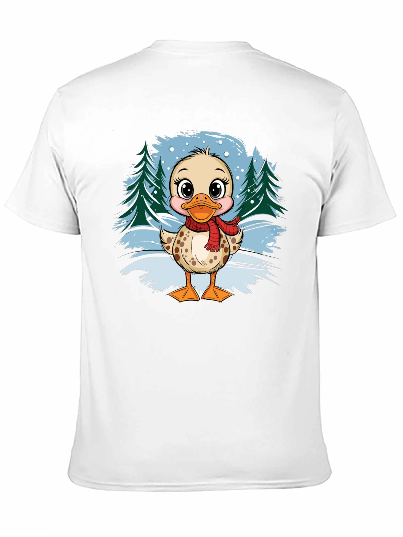 Duckling Winter Scene Graphic Tee