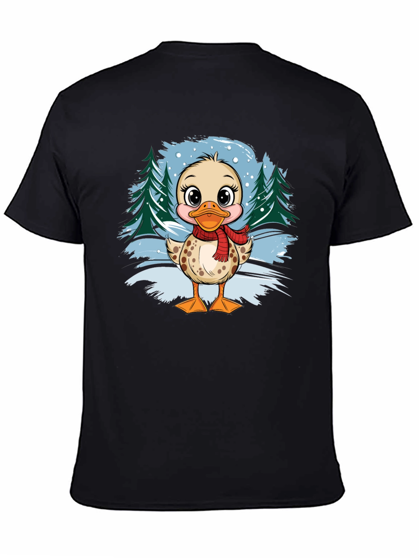 Duckling Winter Scene Graphic Tee