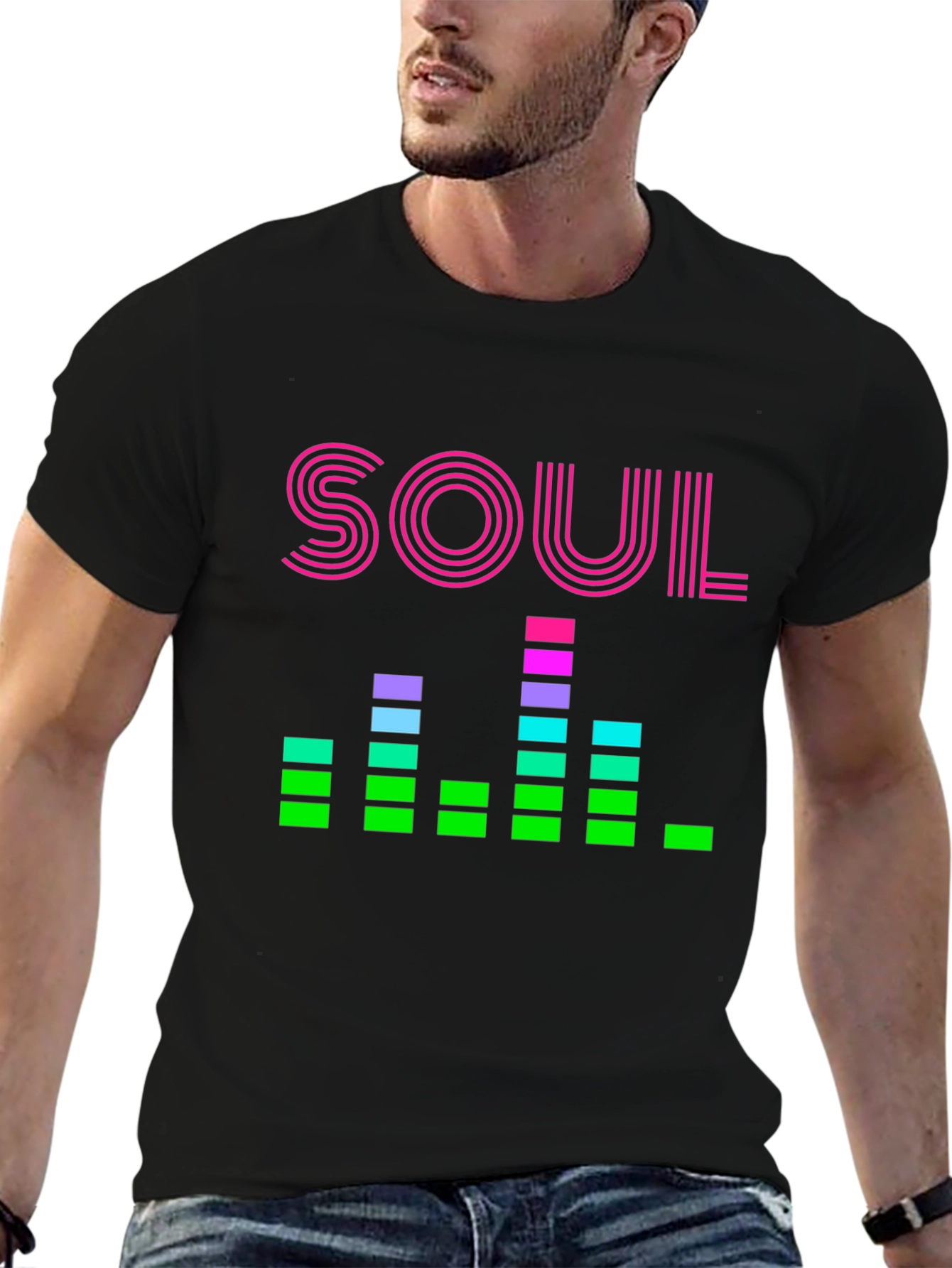 Retro Soul Music Graphic T-Shirt