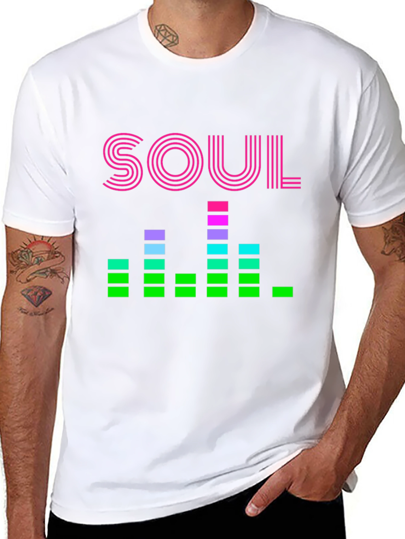 Retro Soul Music Graphic T-Shirt
