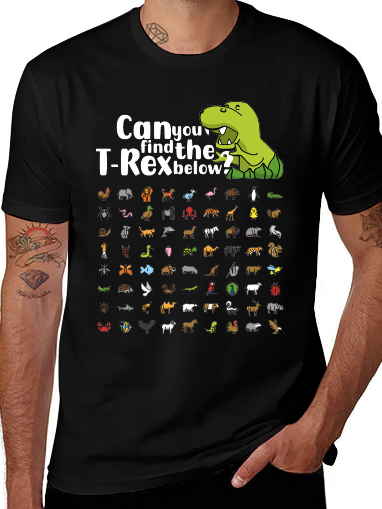Find the T-Rex Animal Graphic T-Shirt