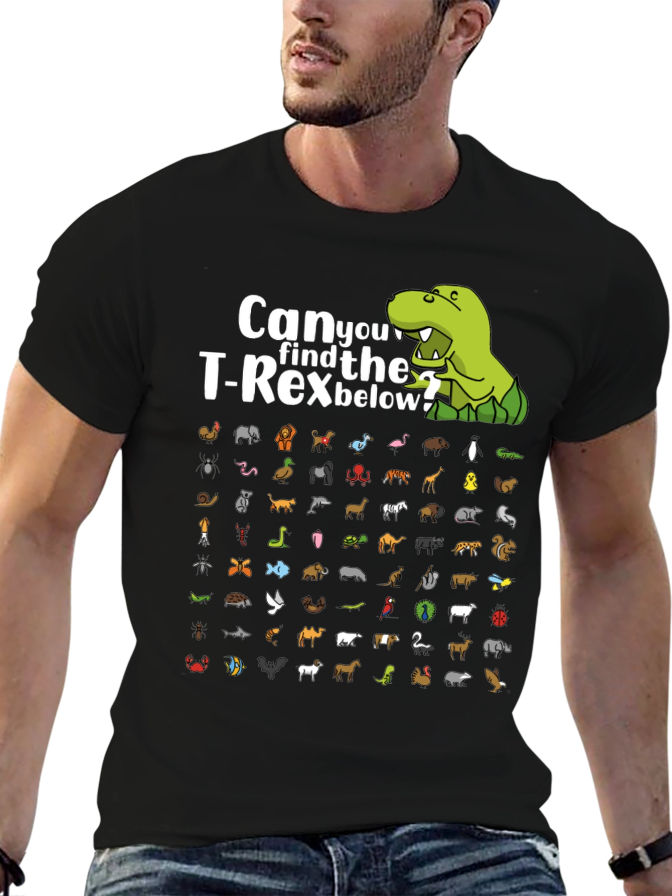 Find the T-Rex Animal Graphic T-Shirt