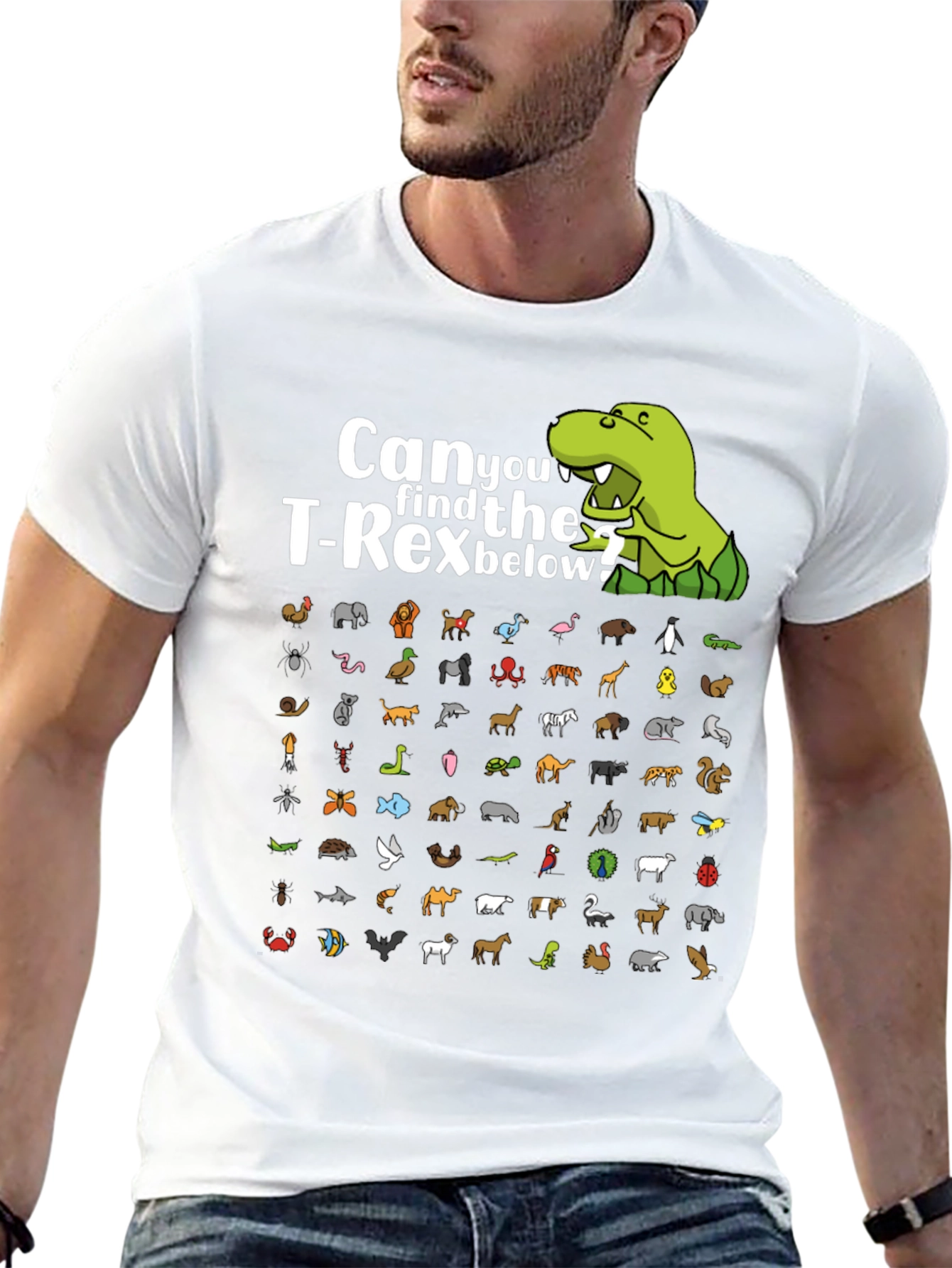 Find the T-Rex Animal Graphic T-Shirt