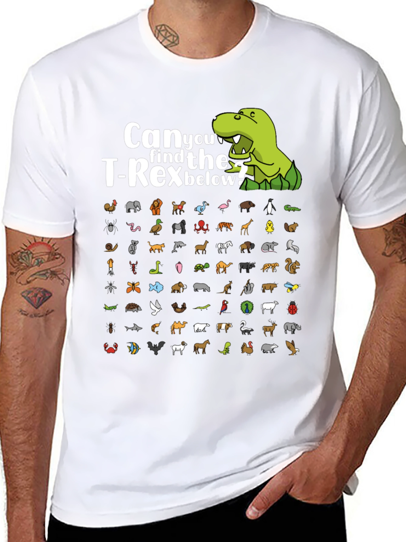 Find the T-Rex Animal Graphic T-Shirt