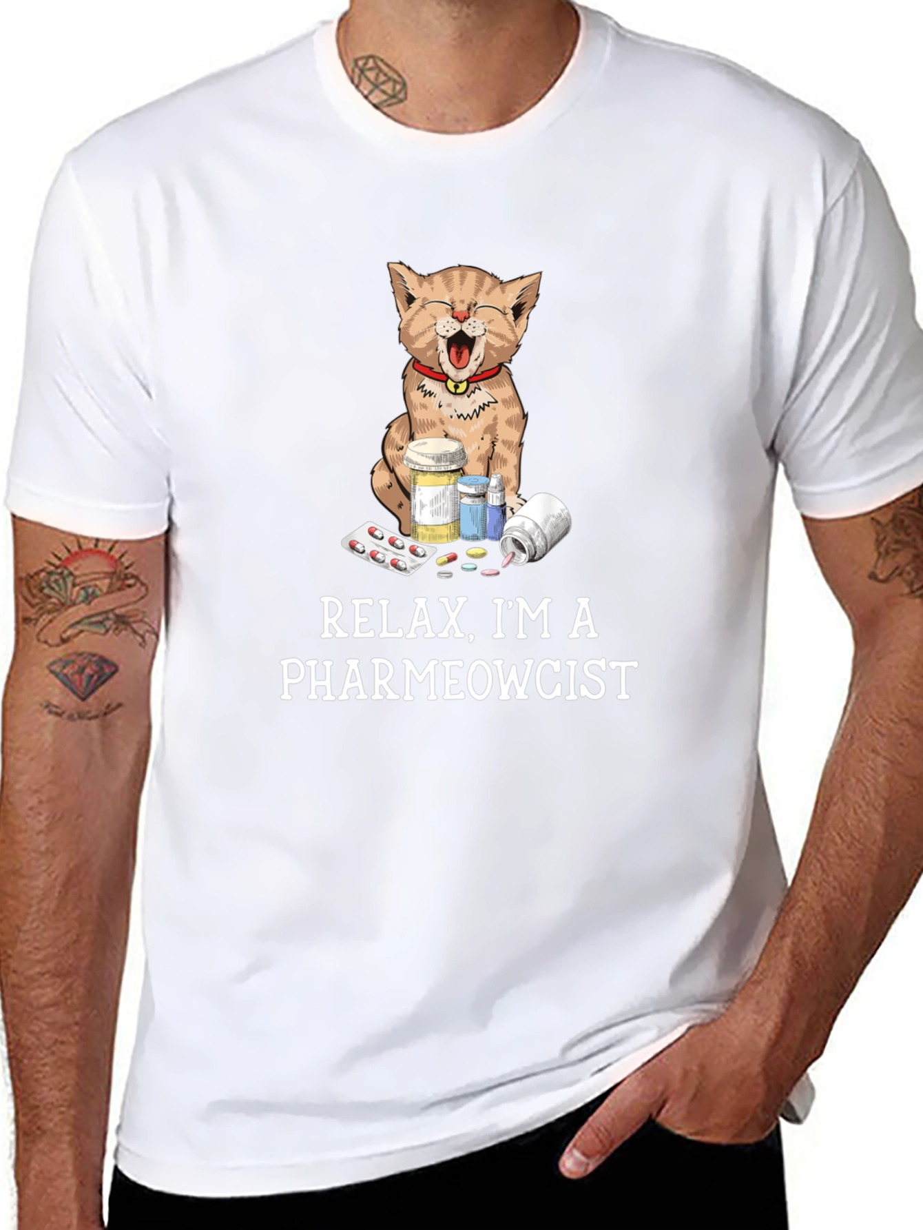 Pharmewcist Cat T-Shirt - Funny Veterinarian Tee