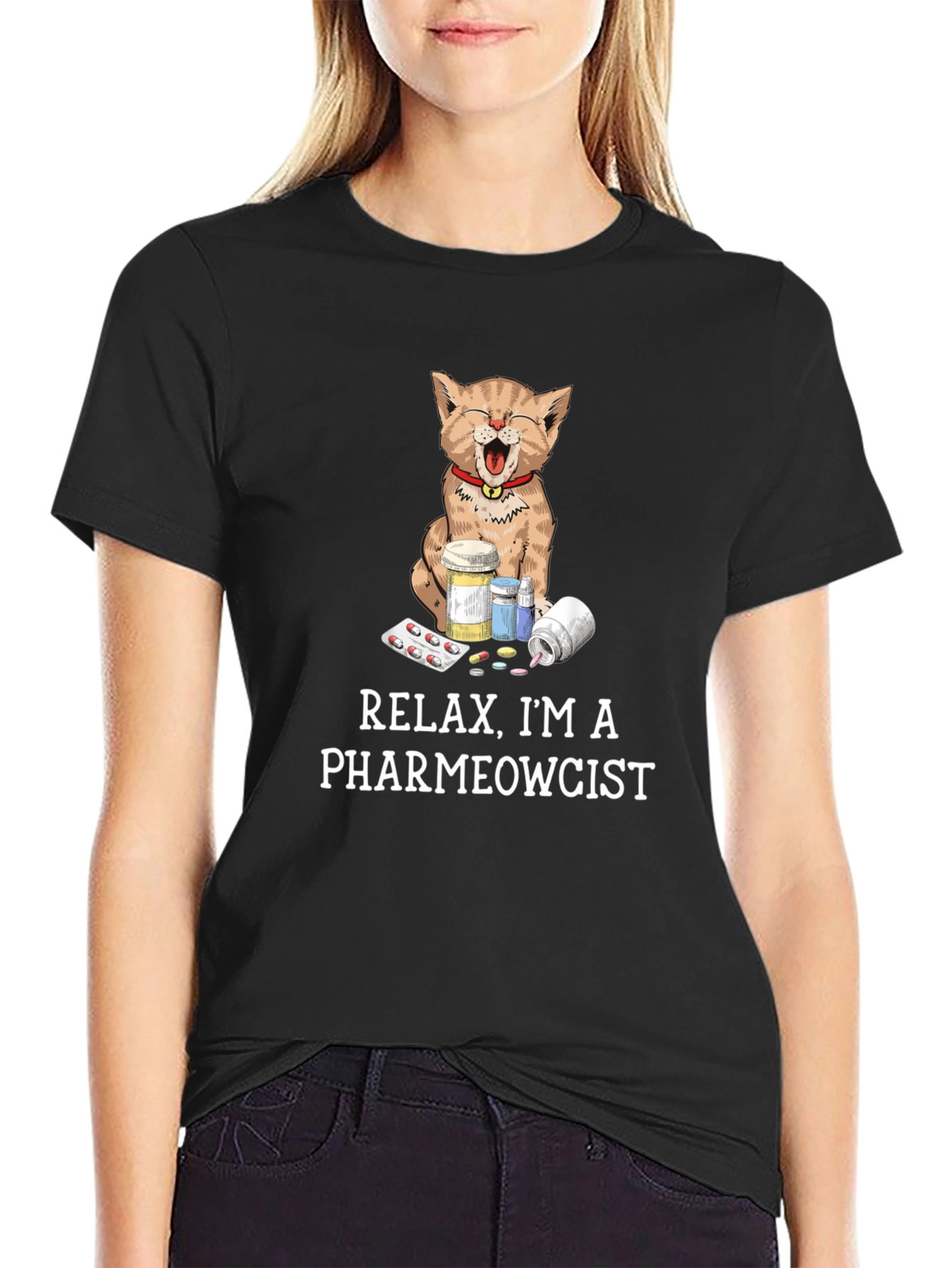 Pharmewcist Cat T-Shirt - Funny Veterinarian Tee