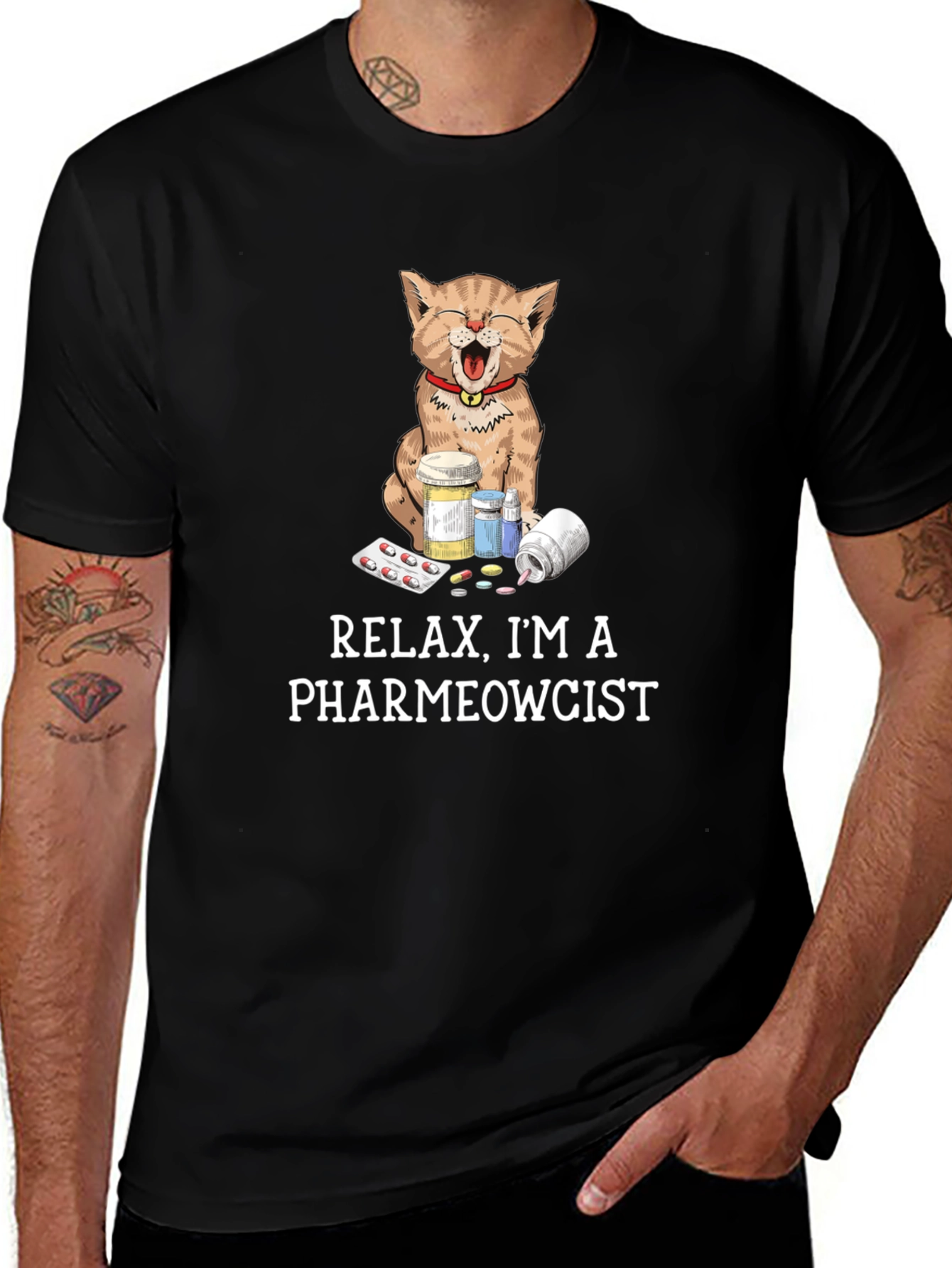 Pharmewcist Cat T-Shirt - Funny Veterinarian Tee
