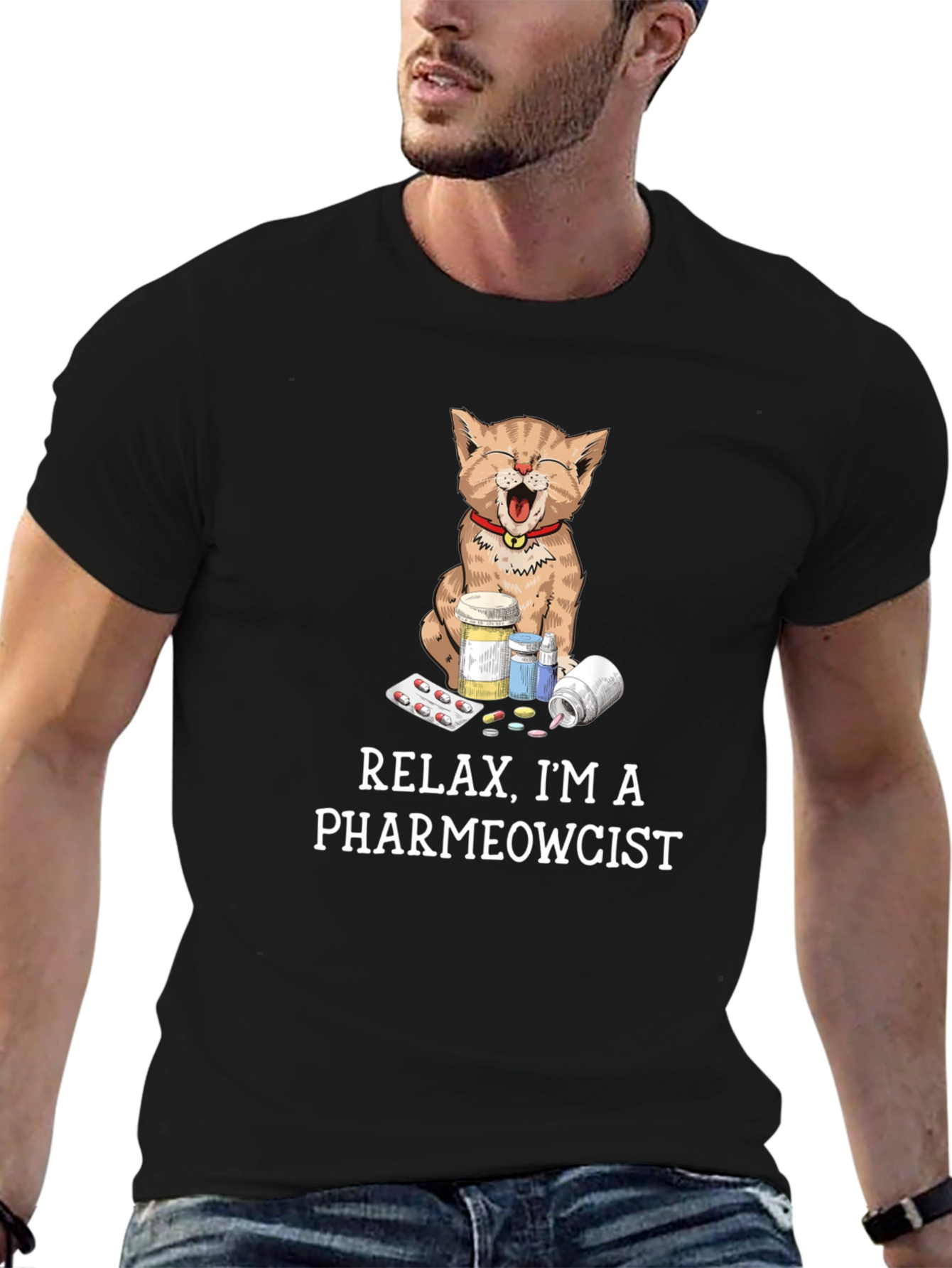 Pharmewcist Cat T-Shirt - Funny Veterinarian Tee