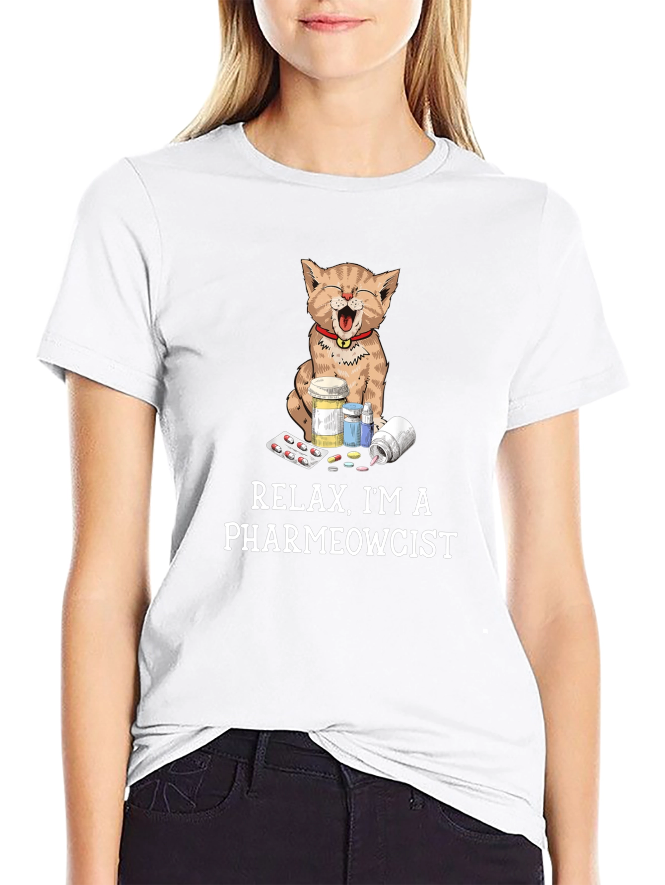 Pharmewcist Cat T-Shirt - Funny Veterinarian Tee