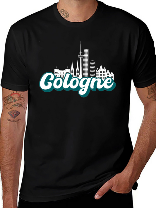 Cologne Skyline T-Shirt - Cityscape Souvenir Tee