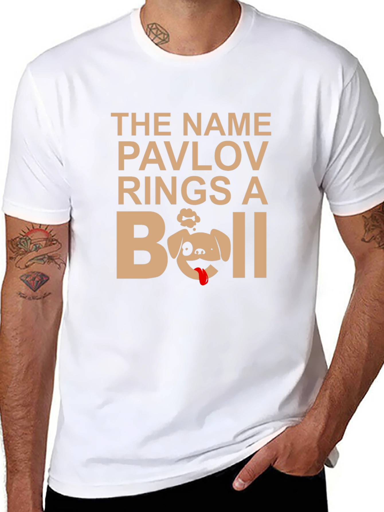 Pavlov Rings a Bell Funny Dog T-Shirt