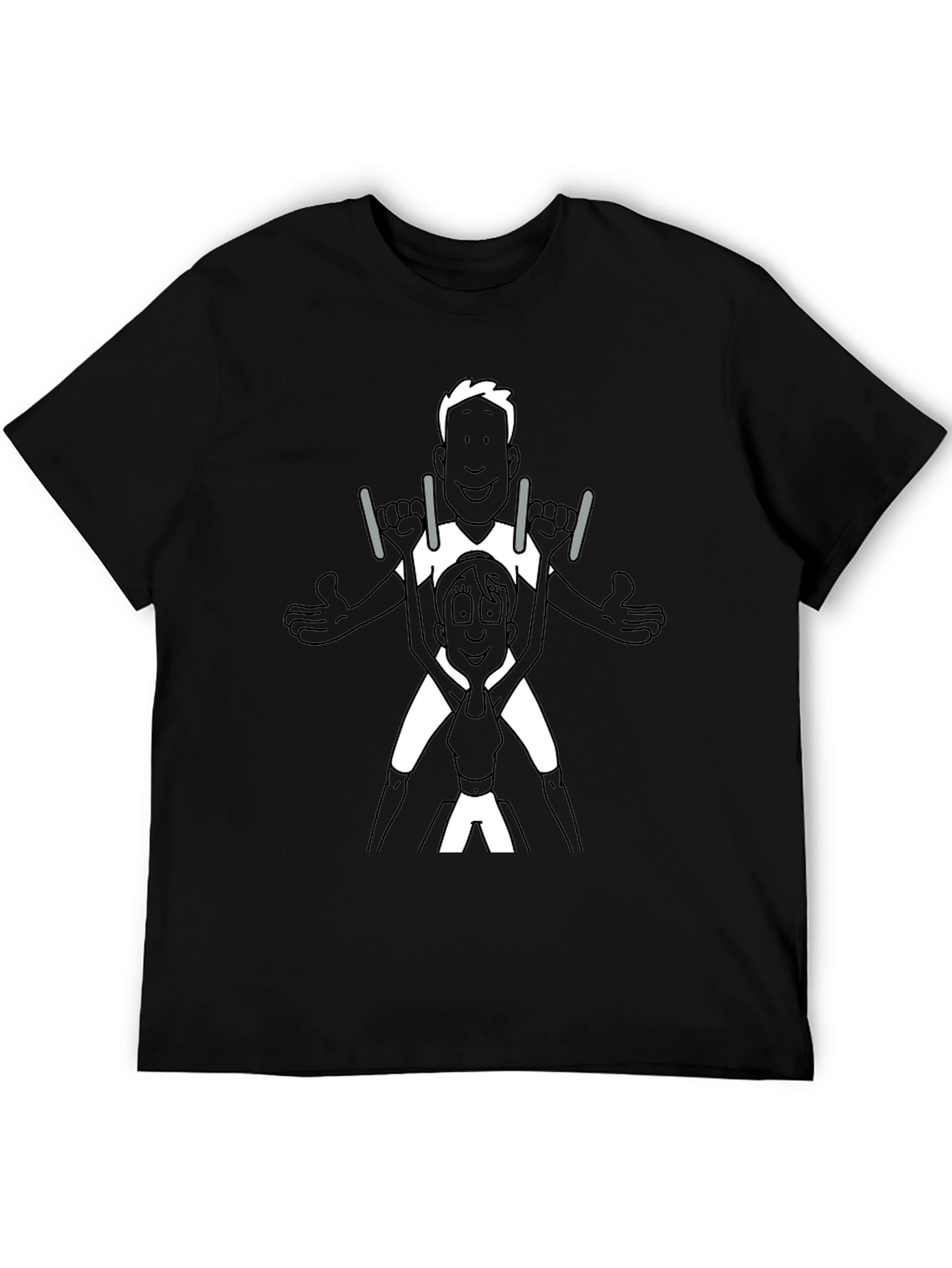 Gymnastics Tee: Funny Cartoon T-Shirt