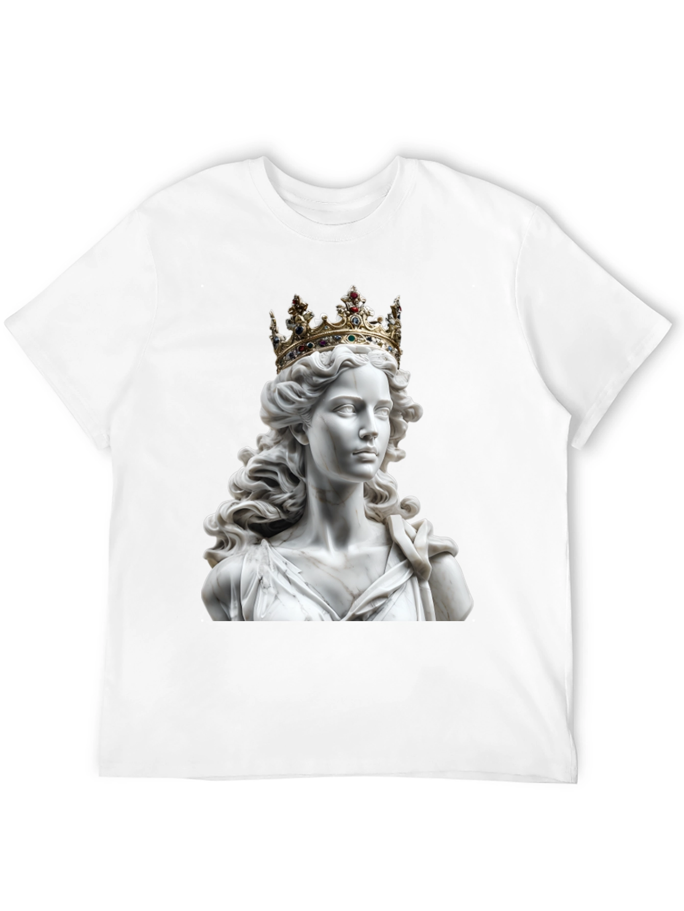 Statue Queen Graphic Tee - Regal Style