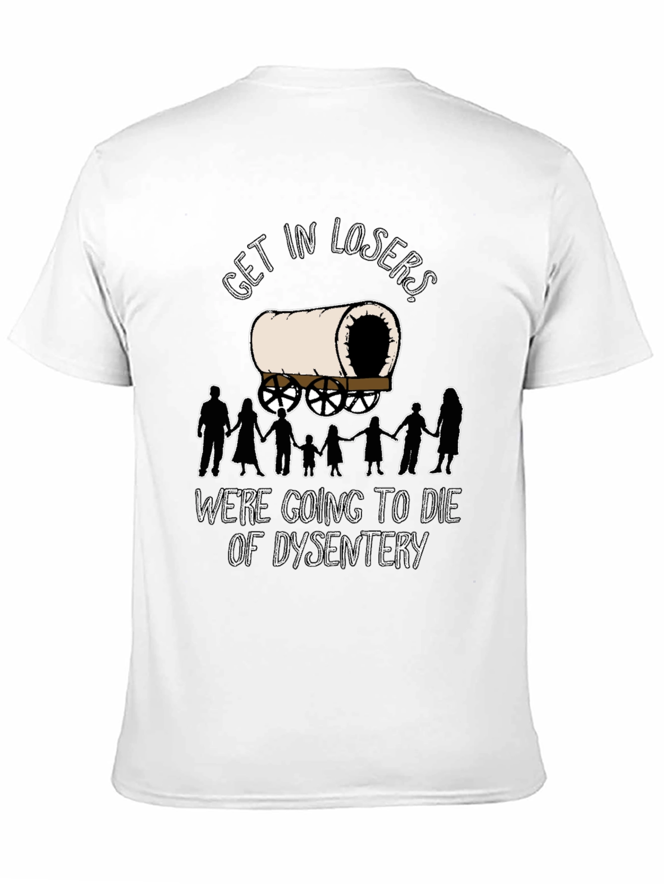 Oregon Trail Dysentery Funny Graphic T-Shirt