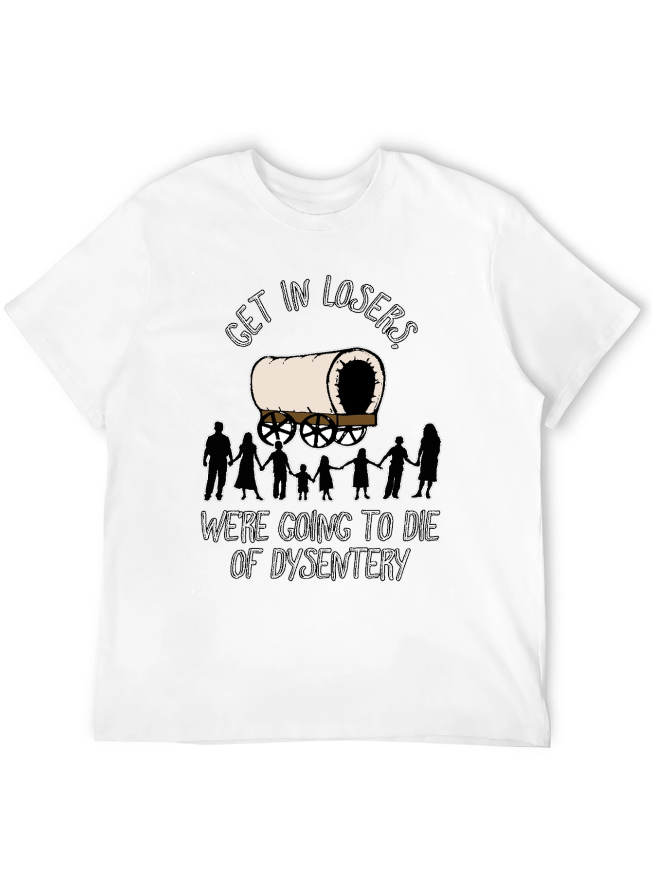 Oregon Trail Dysentery Funny Graphic T-Shirt