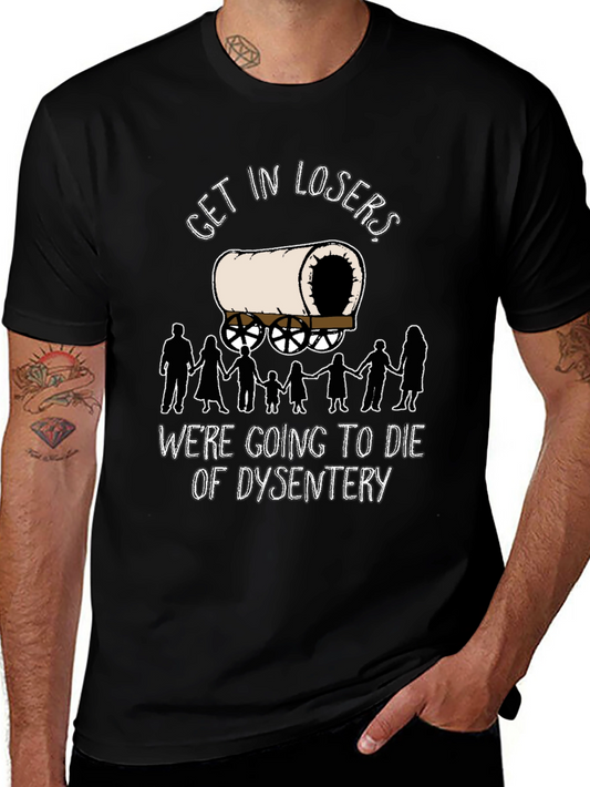 Oregon Trail Dysentery Funny Graphic T-Shirt