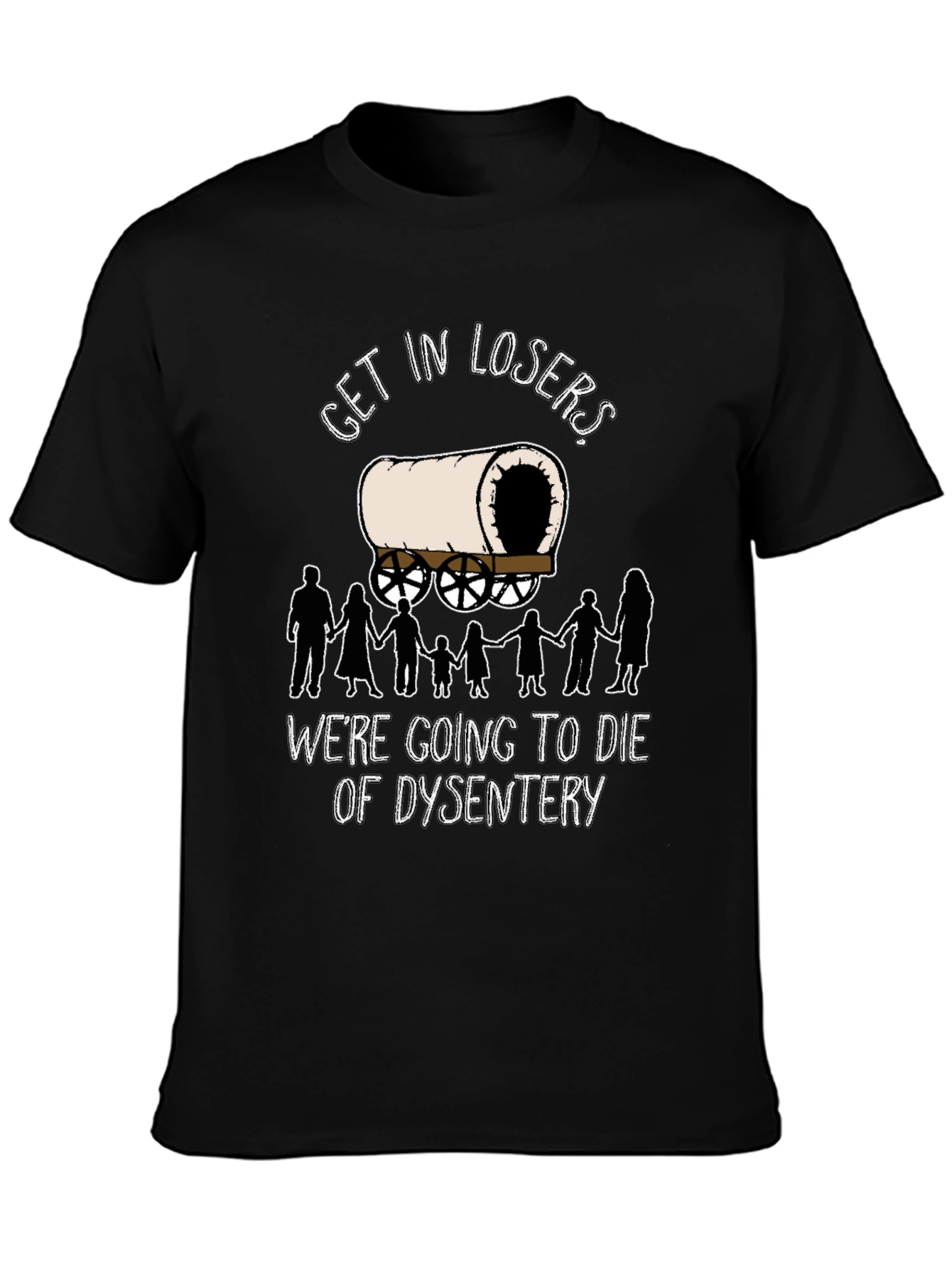 Oregon Trail Dysentery Funny Graphic T-Shirt
