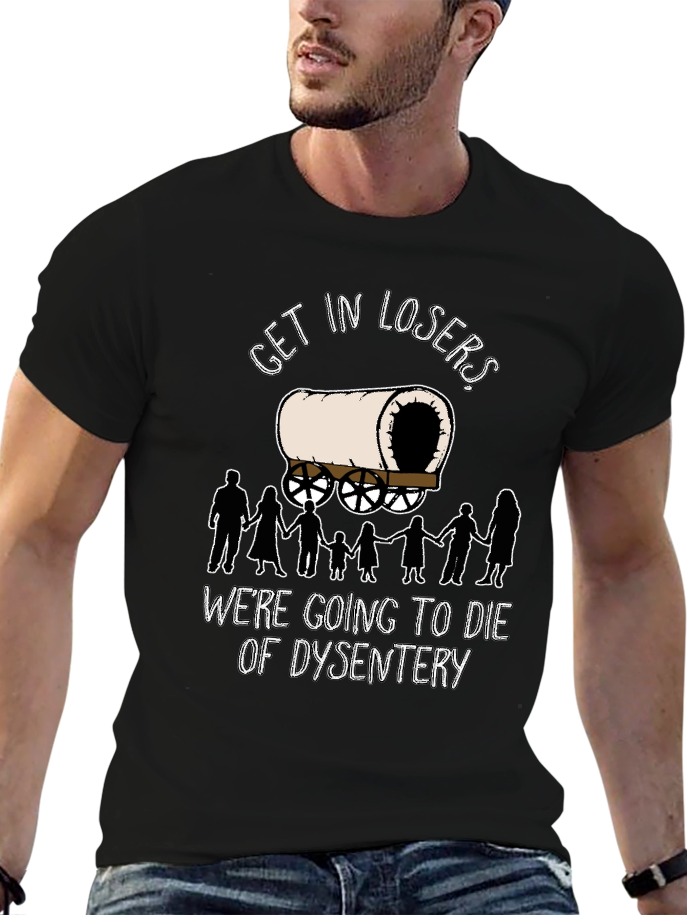 Oregon Trail Dysentery Funny Graphic T-Shirt
