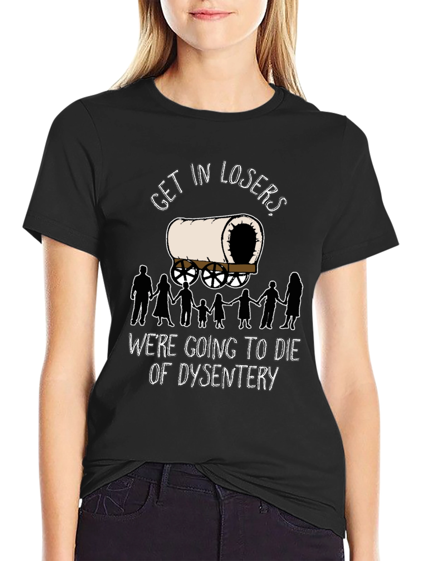 Oregon Trail Dysentery Funny Graphic T-Shirt