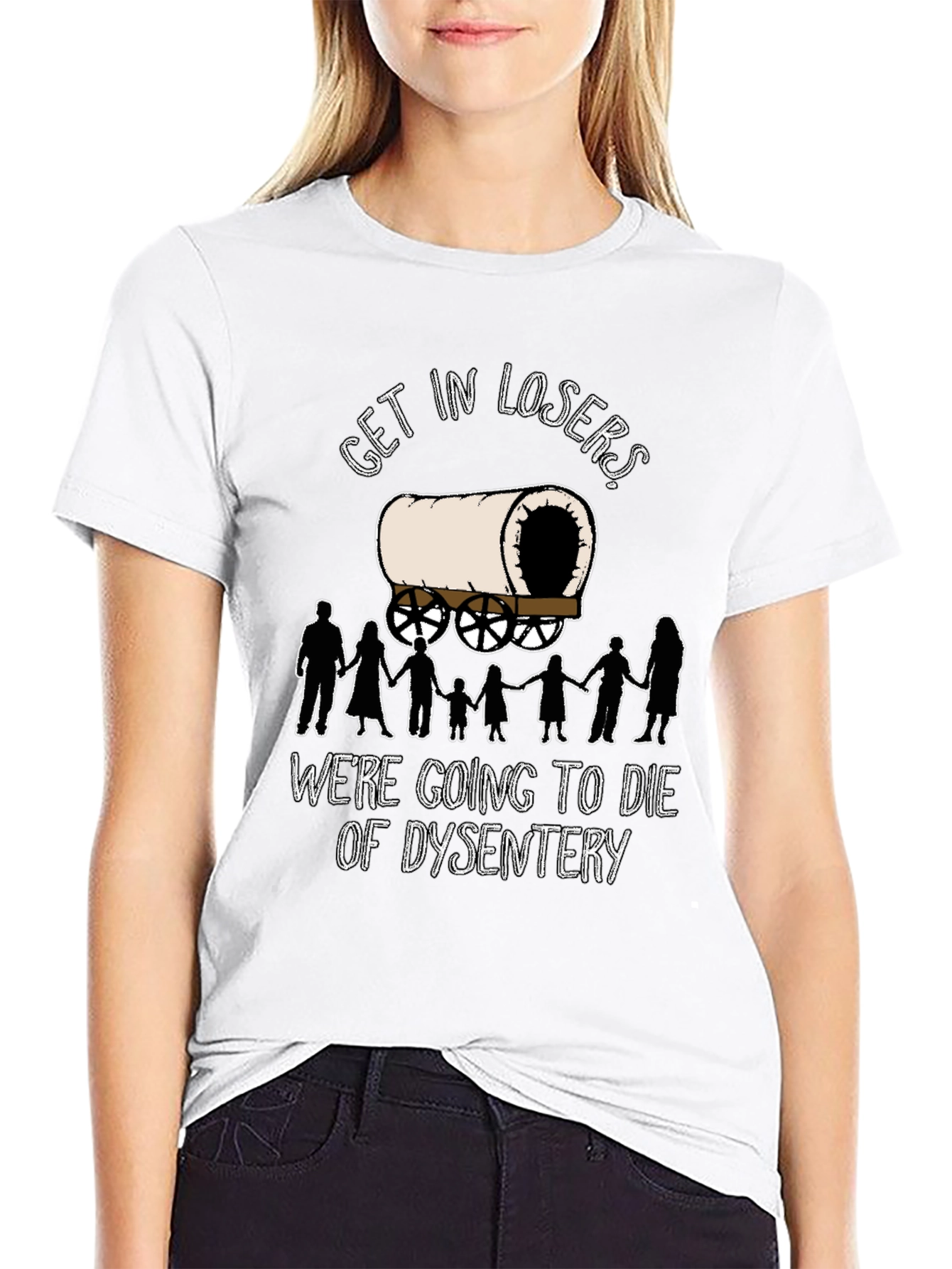 Oregon Trail Dysentery Funny Graphic T-Shirt