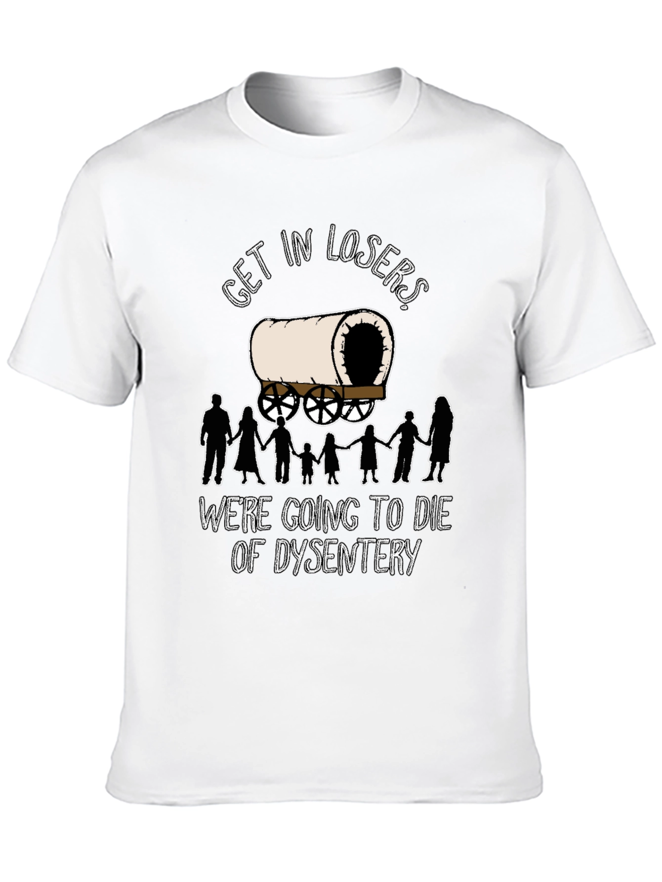 Oregon Trail Dysentery Funny Graphic T-Shirt