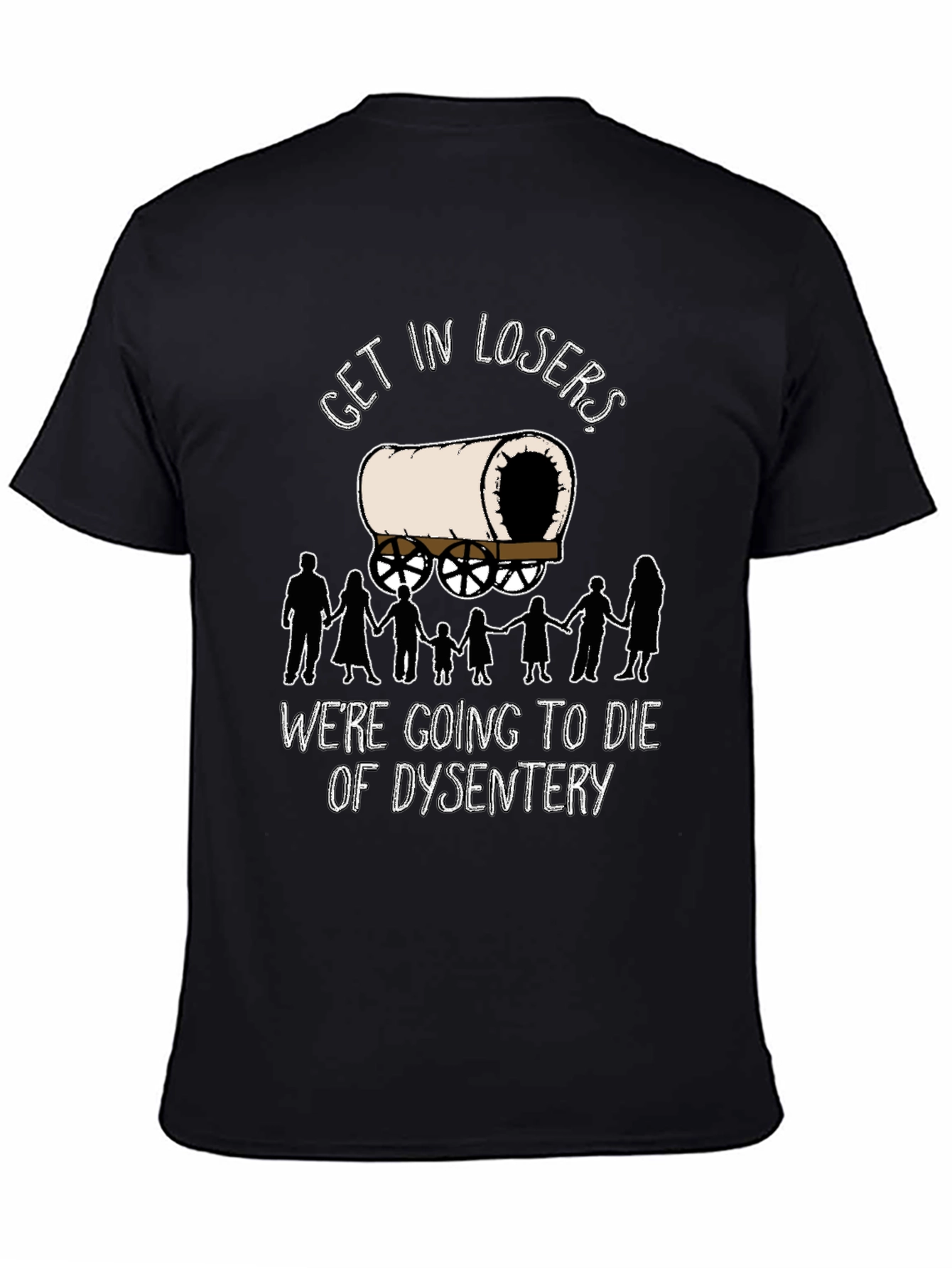 Oregon Trail Dysentery Funny Graphic T-Shirt