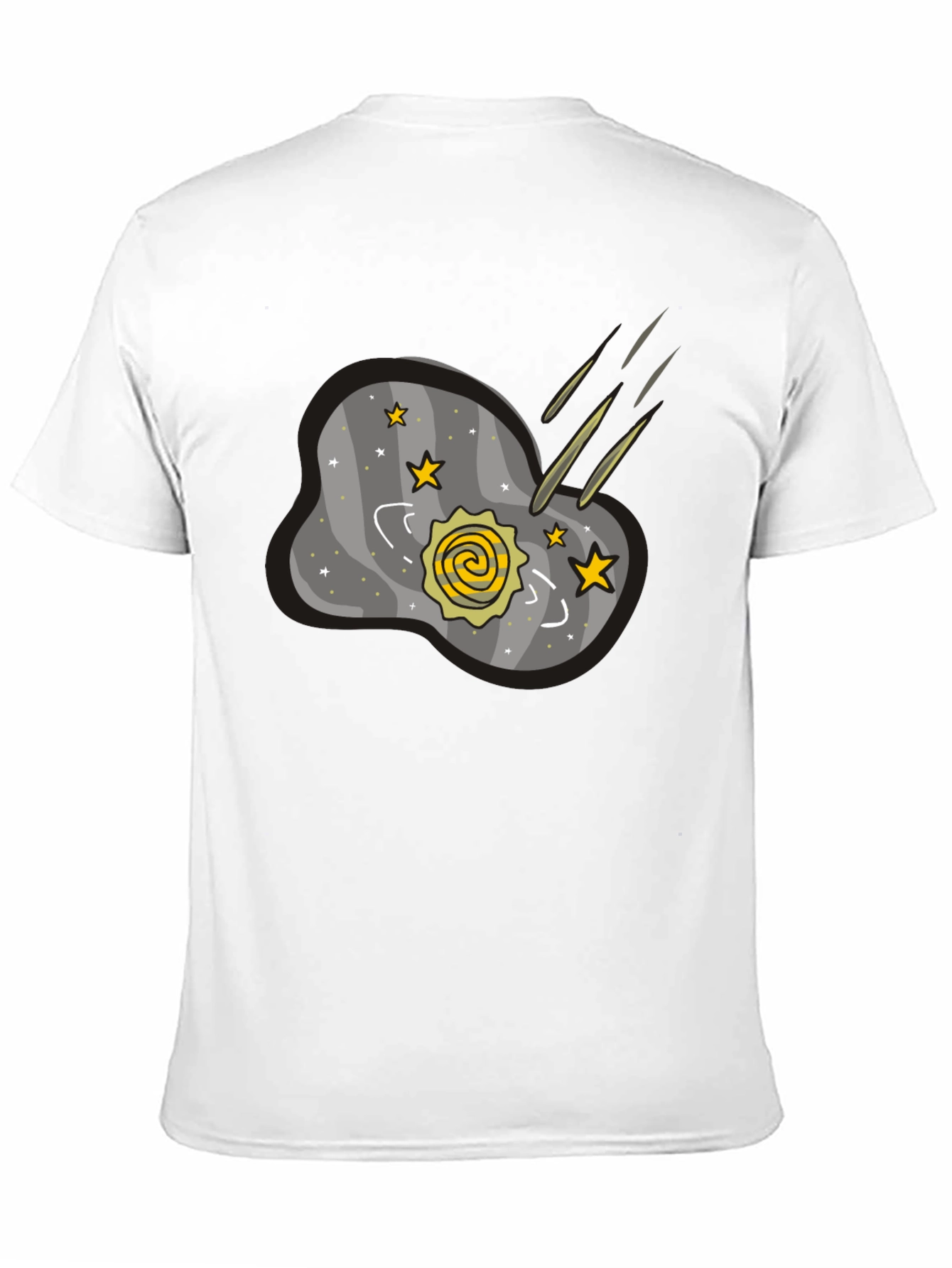 Galaxy Comet Graphic Black T-Shirt