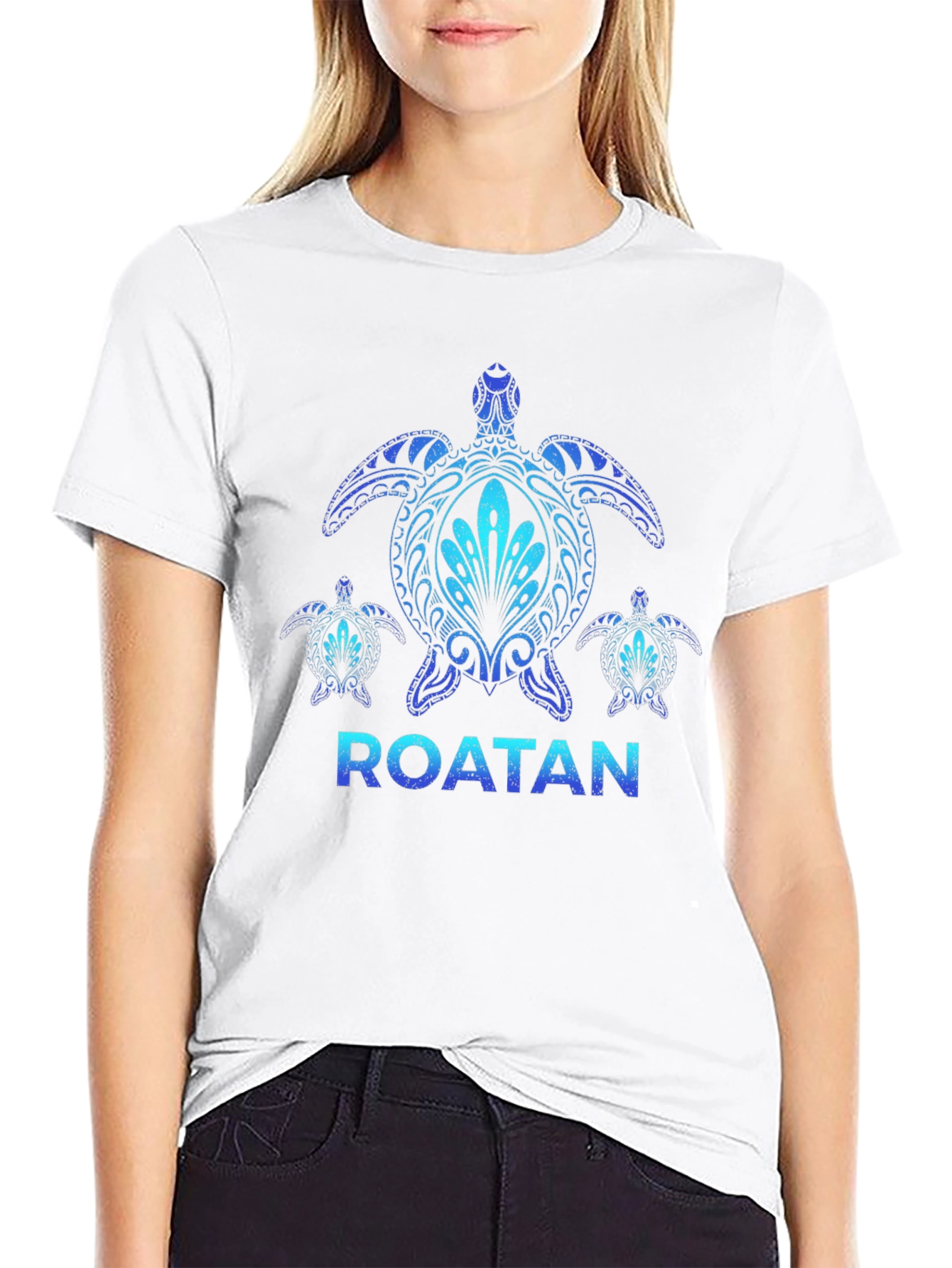 Roatan Turtle Graphic T-Shirt - Island Souvenir