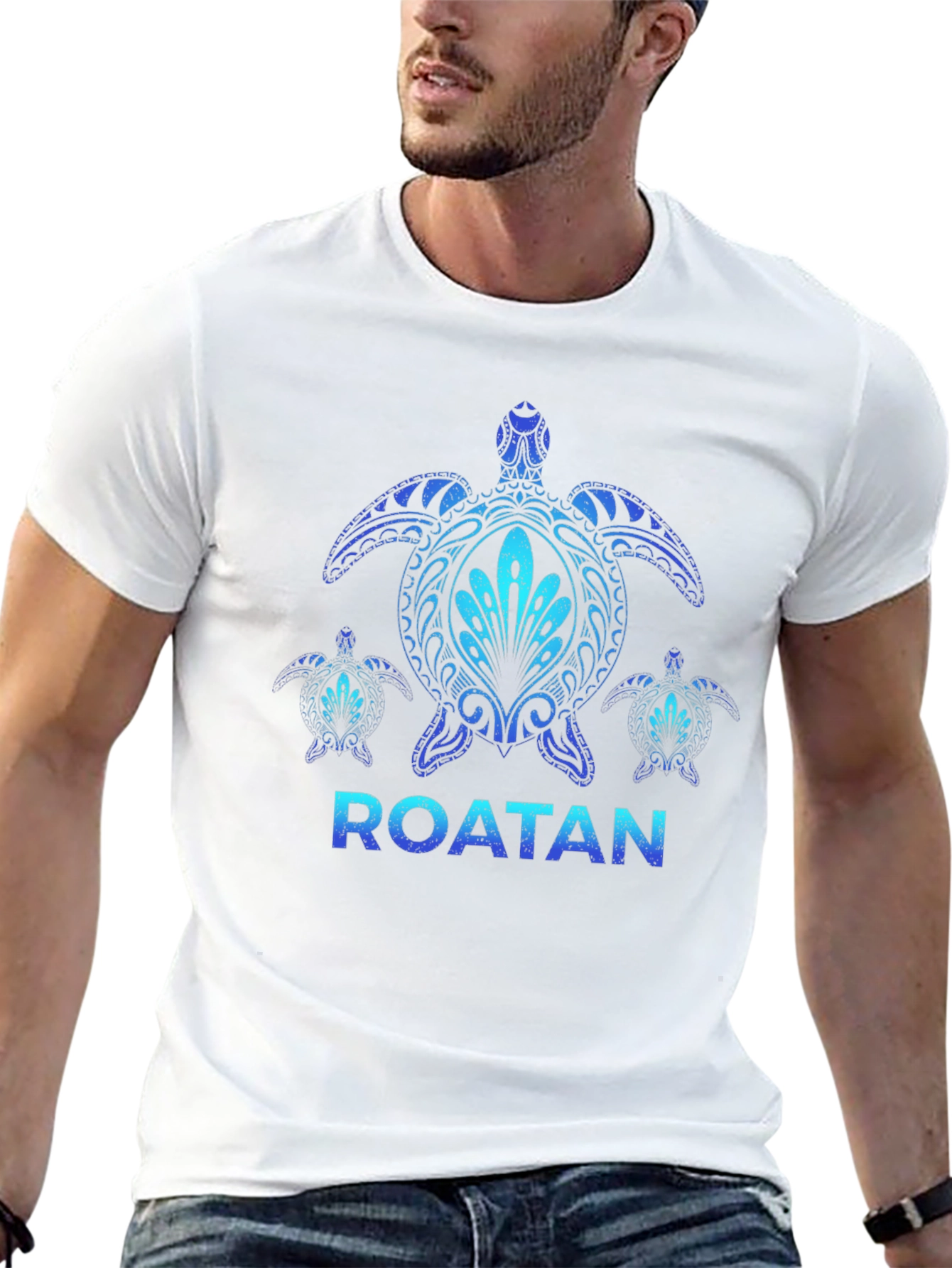 Roatan Turtle Graphic T-Shirt - Island Souvenir