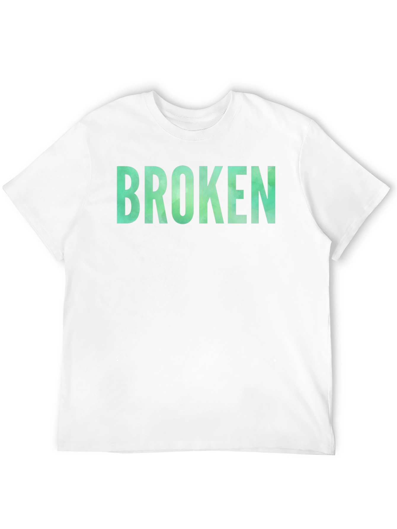 Broken Graphic Tee - Casual Black T-Shirt