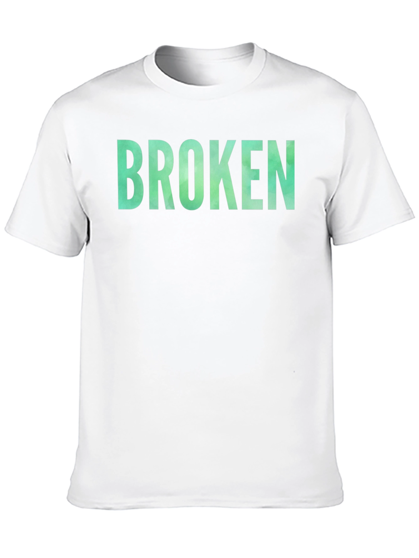 Broken Graphic Tee - Casual Black T-Shirt