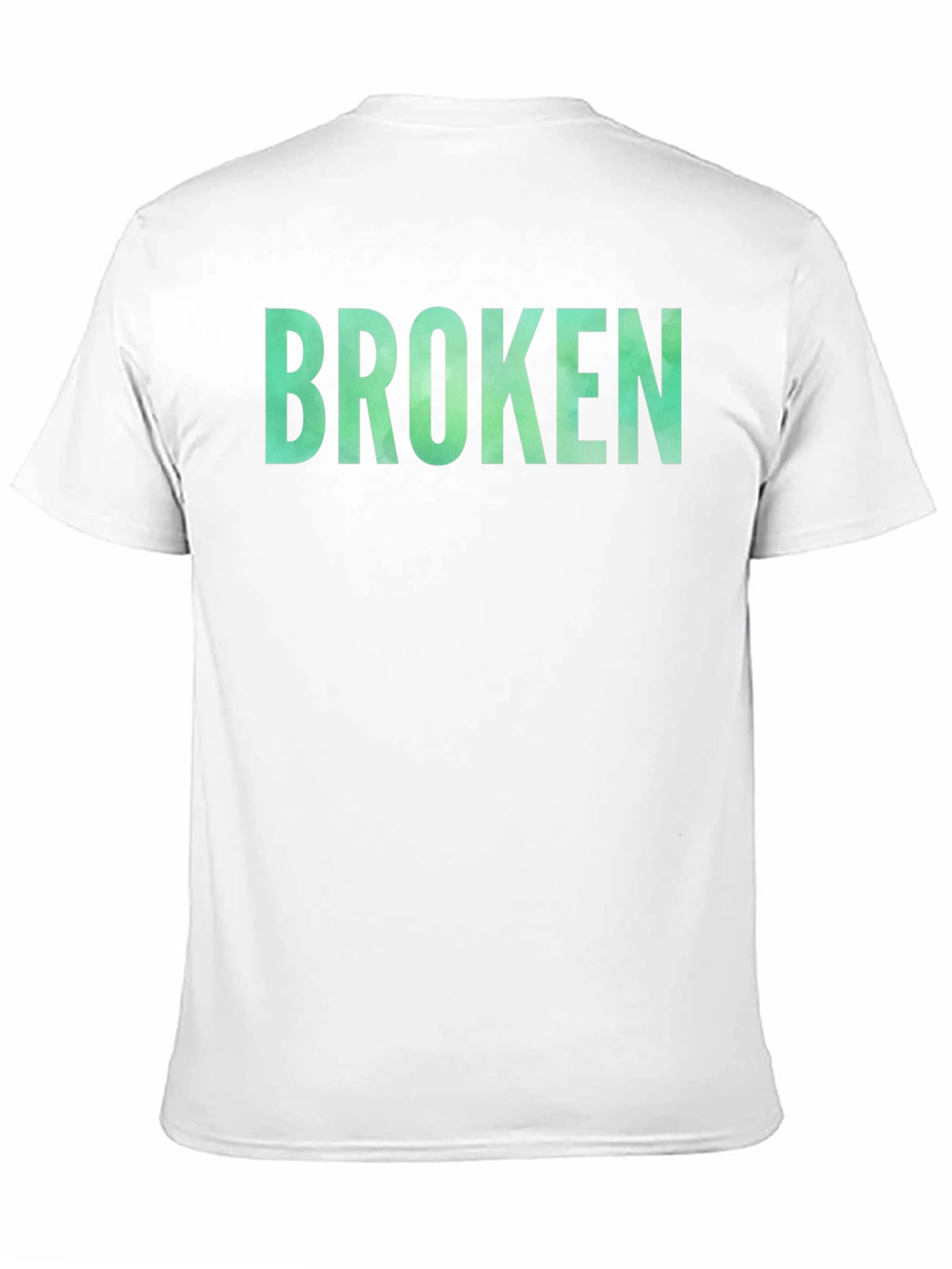 Broken Graphic Tee - Casual Black T-Shirt
