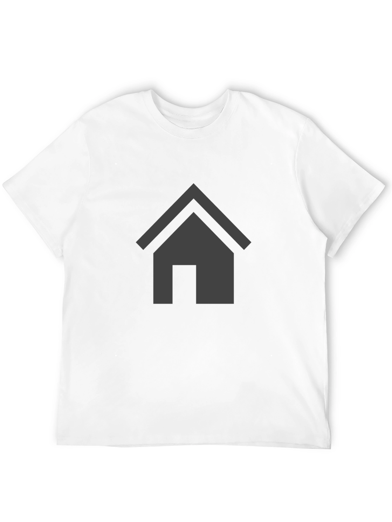 Modern House Graphic T-Shirt - Black