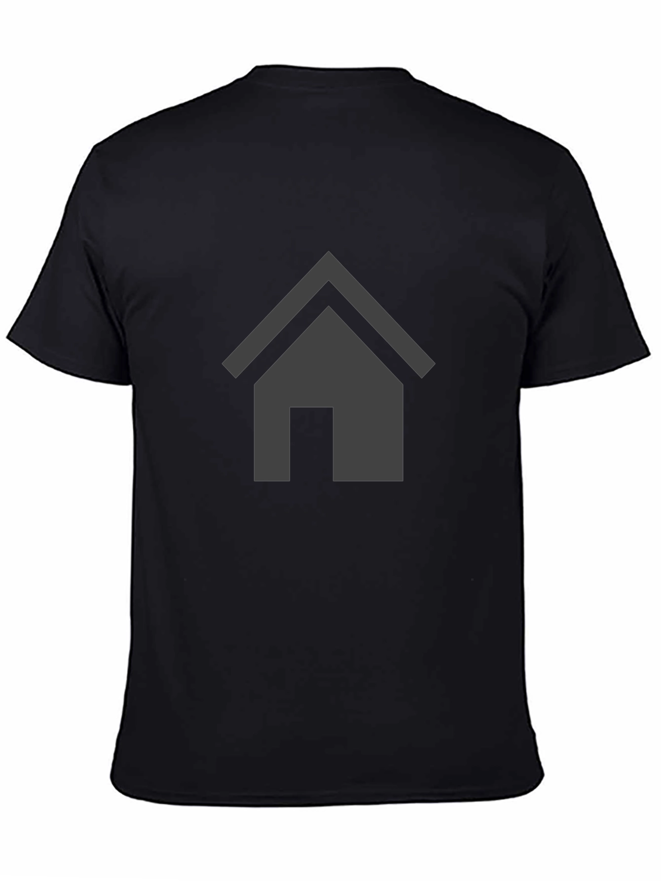 Modern House Graphic T-Shirt - Black