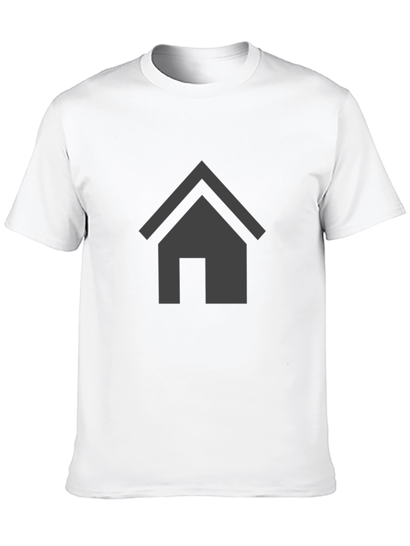 Modern House Graphic T-Shirt - Black