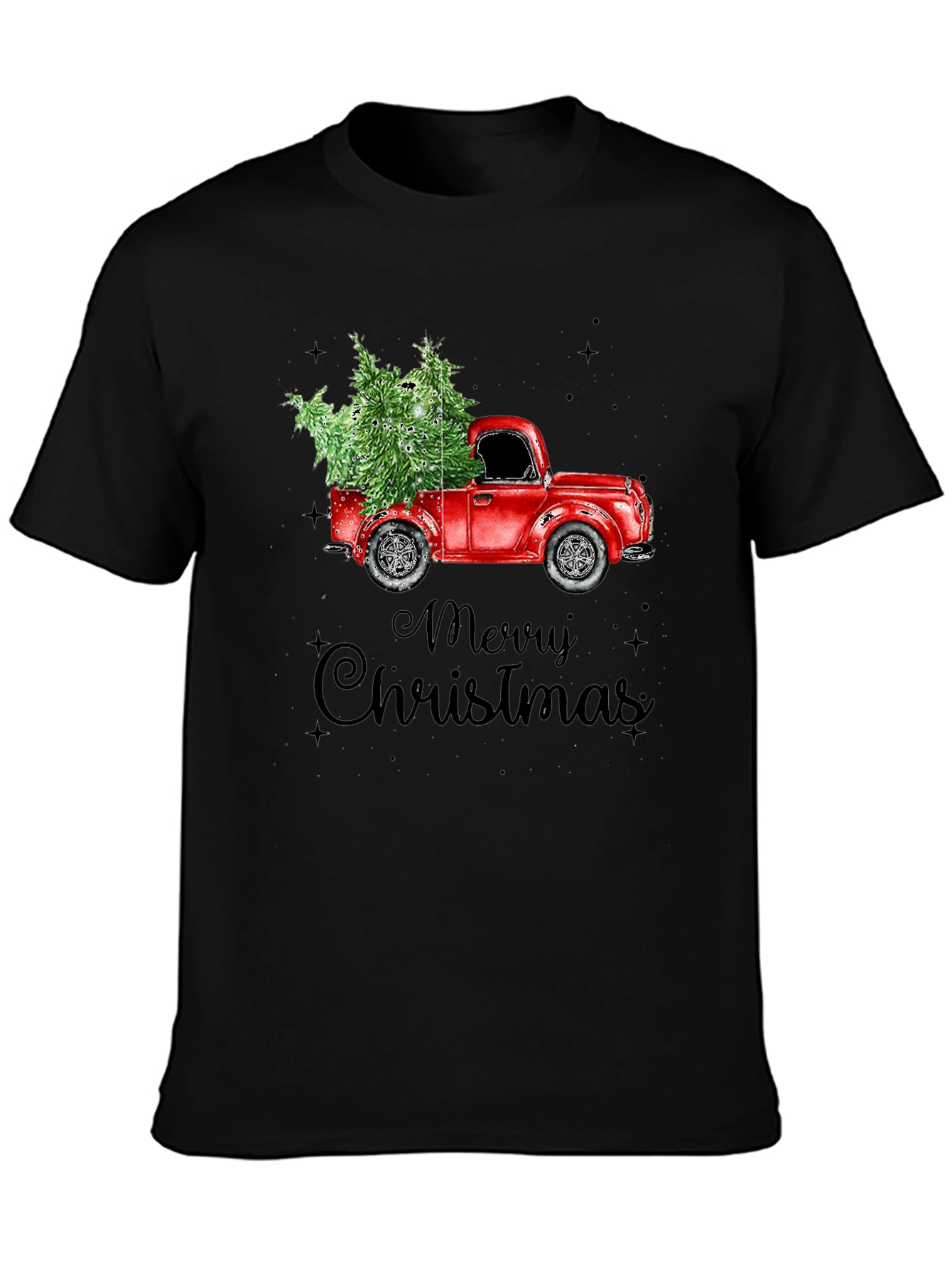 Merry Christmas Red Truck T-Shirt