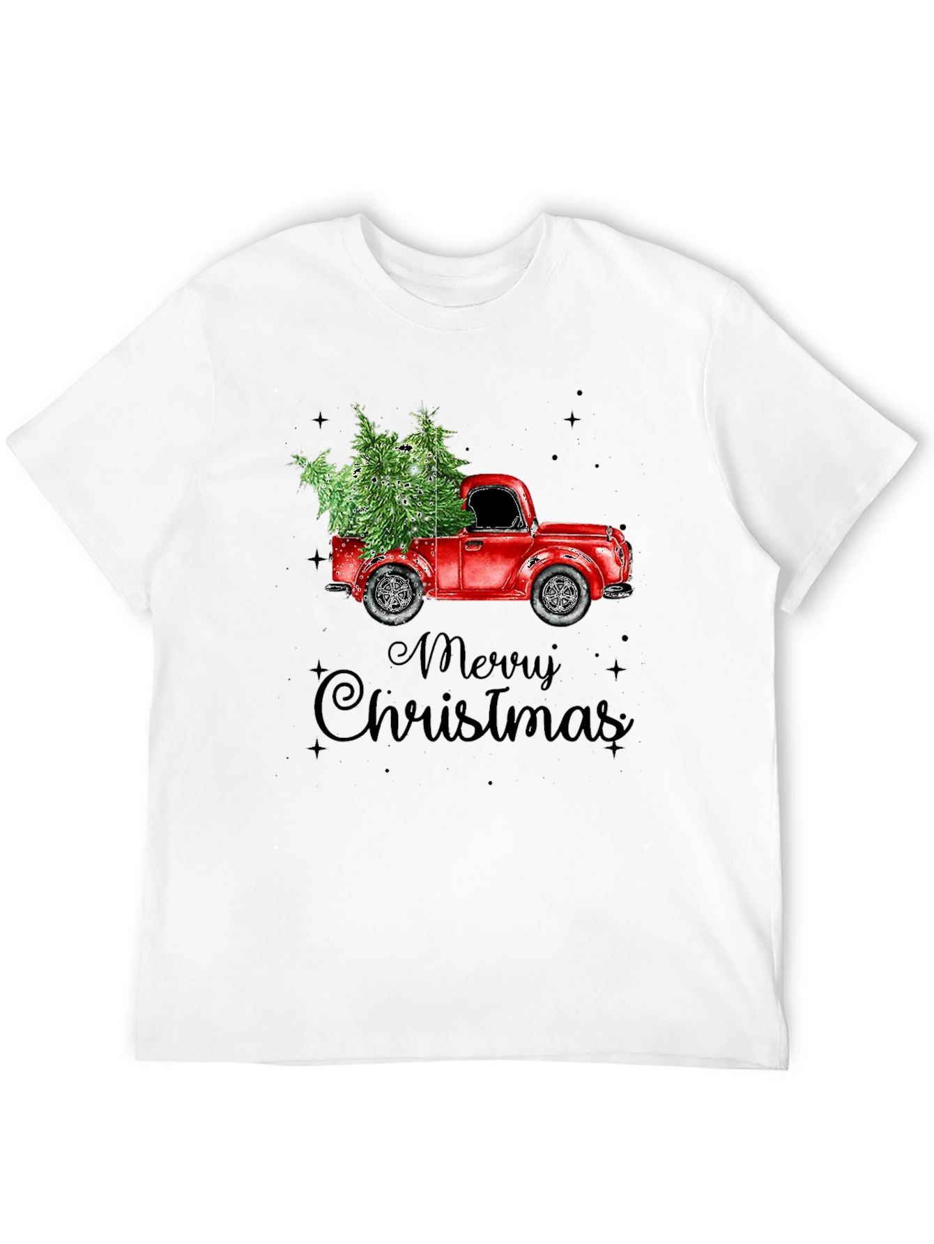 Merry Christmas Red Truck T-Shirt
