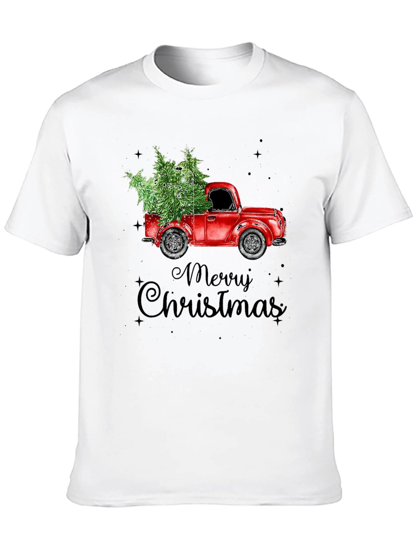 Merry Christmas Red Truck T-Shirt